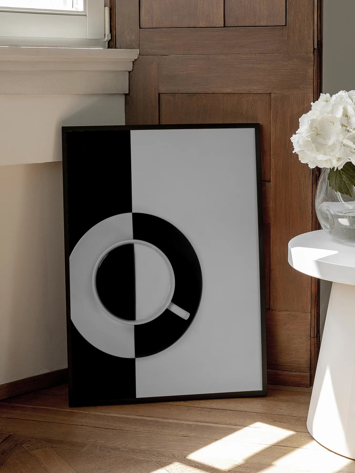 Black and White Coffee Poster