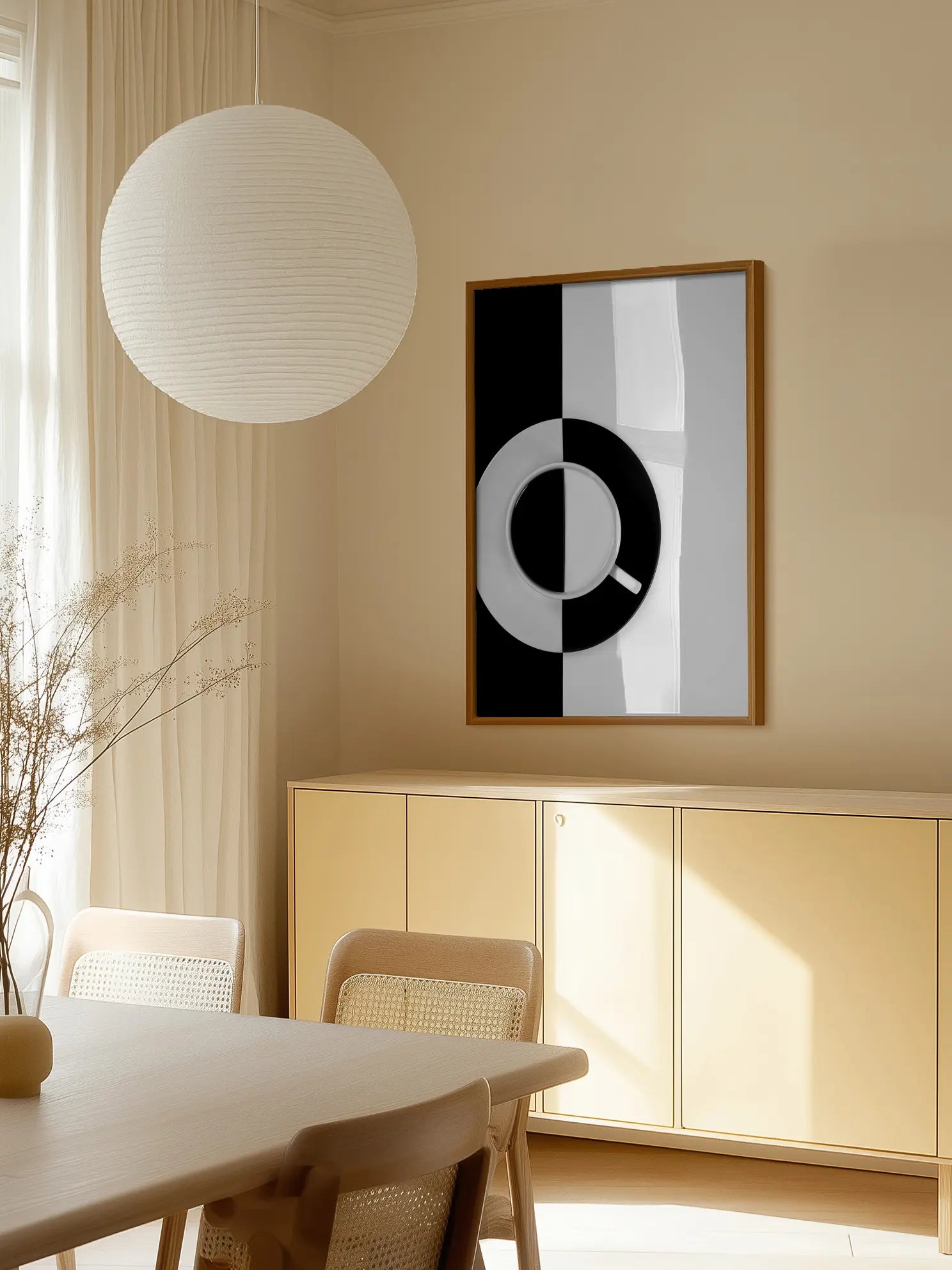 Black and White Coffee Poster