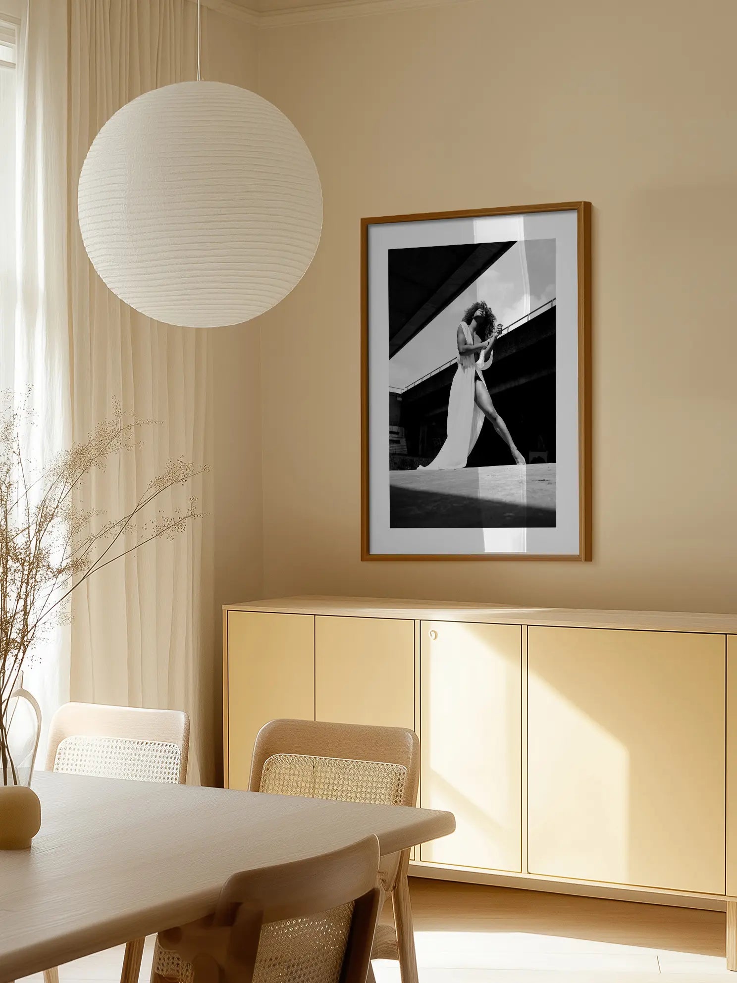 Black and White Dance Poster