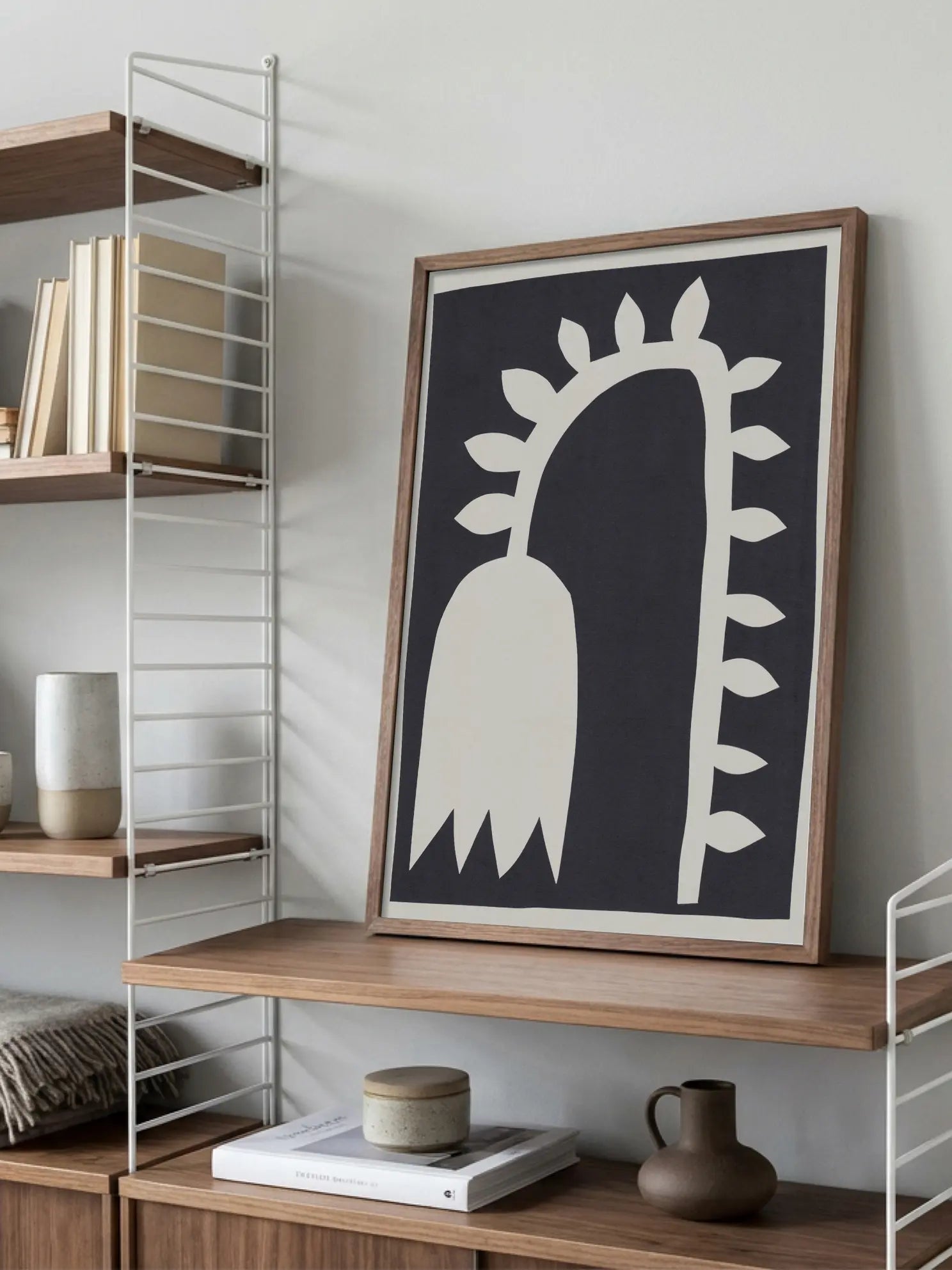 Black Botanical Poster