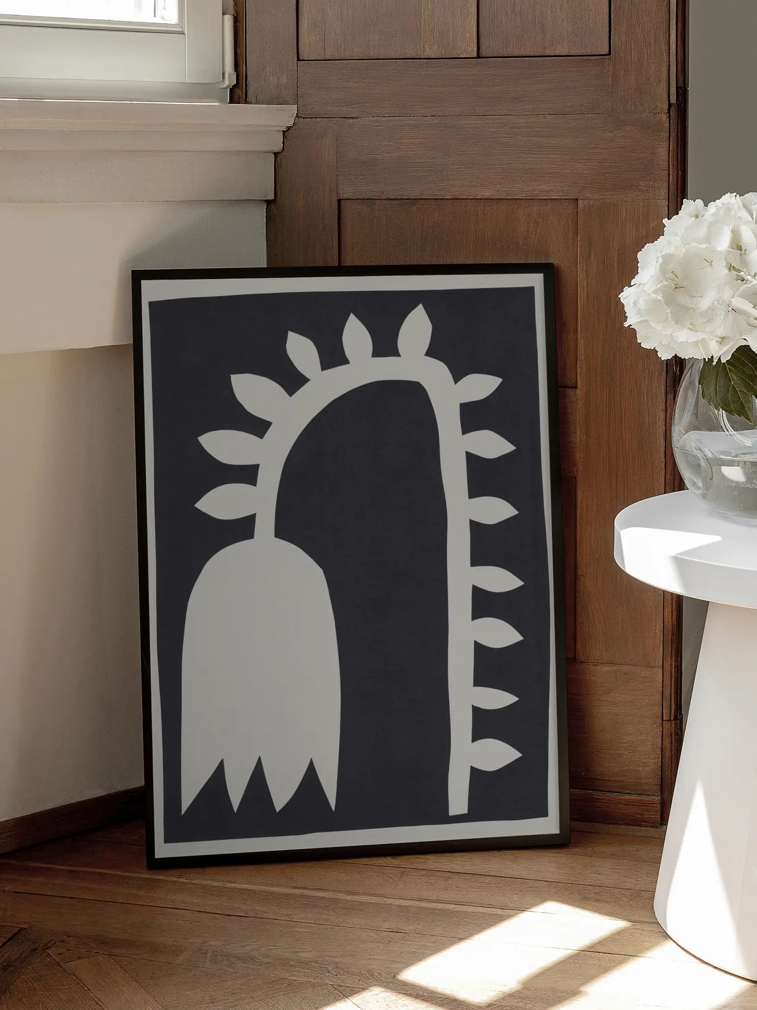 Black Botanical Poster