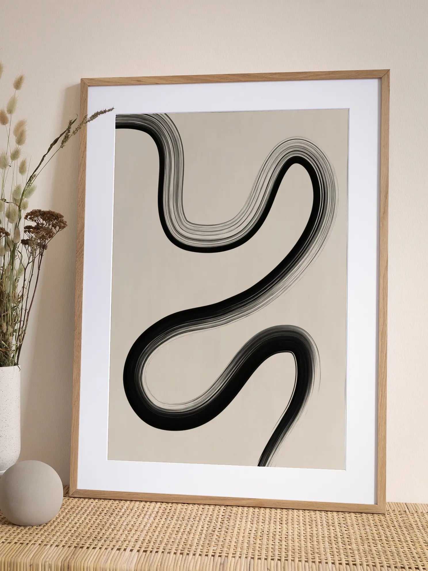 Black Brush No1 Poster