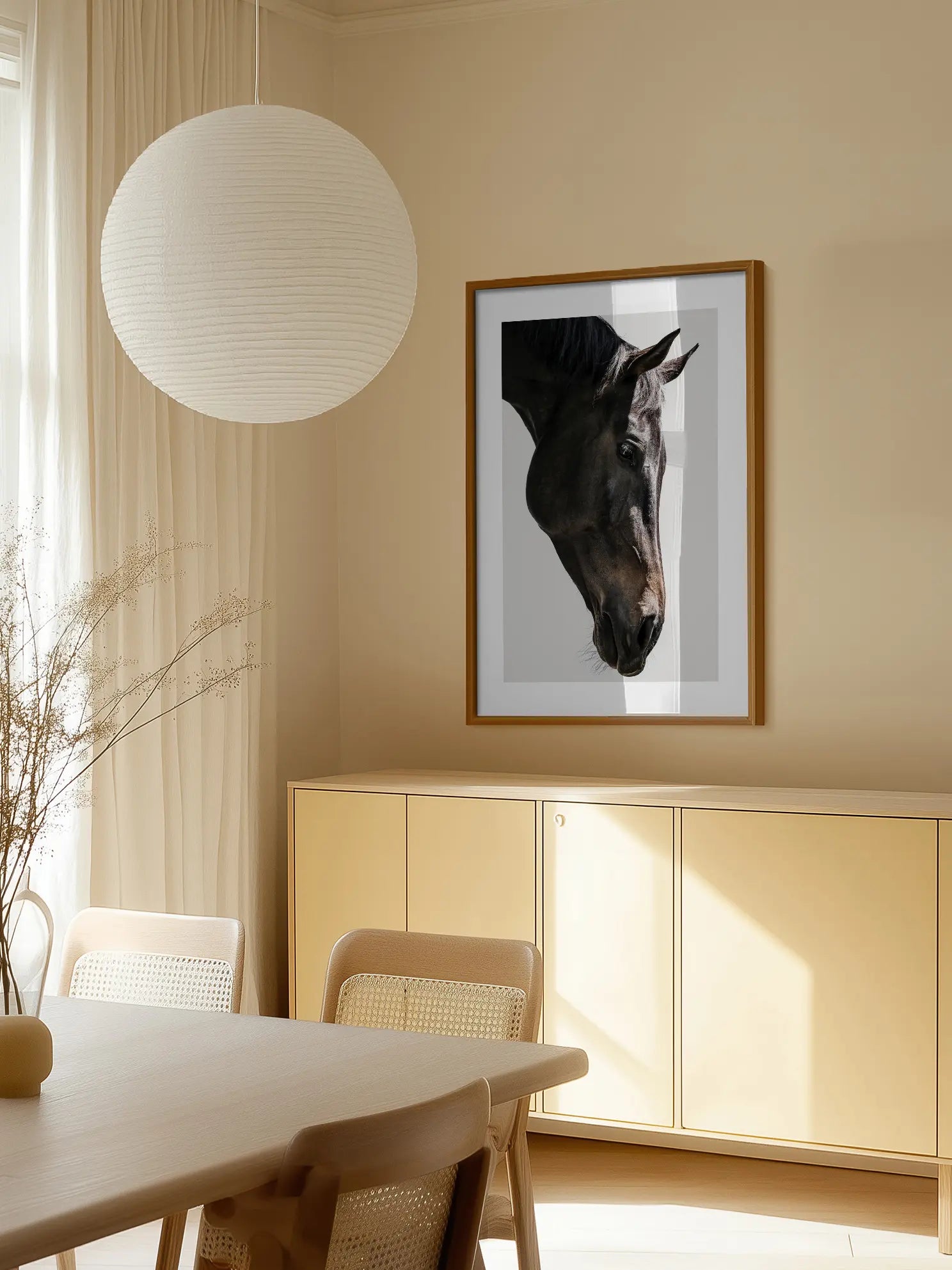 Black Horse Poster
