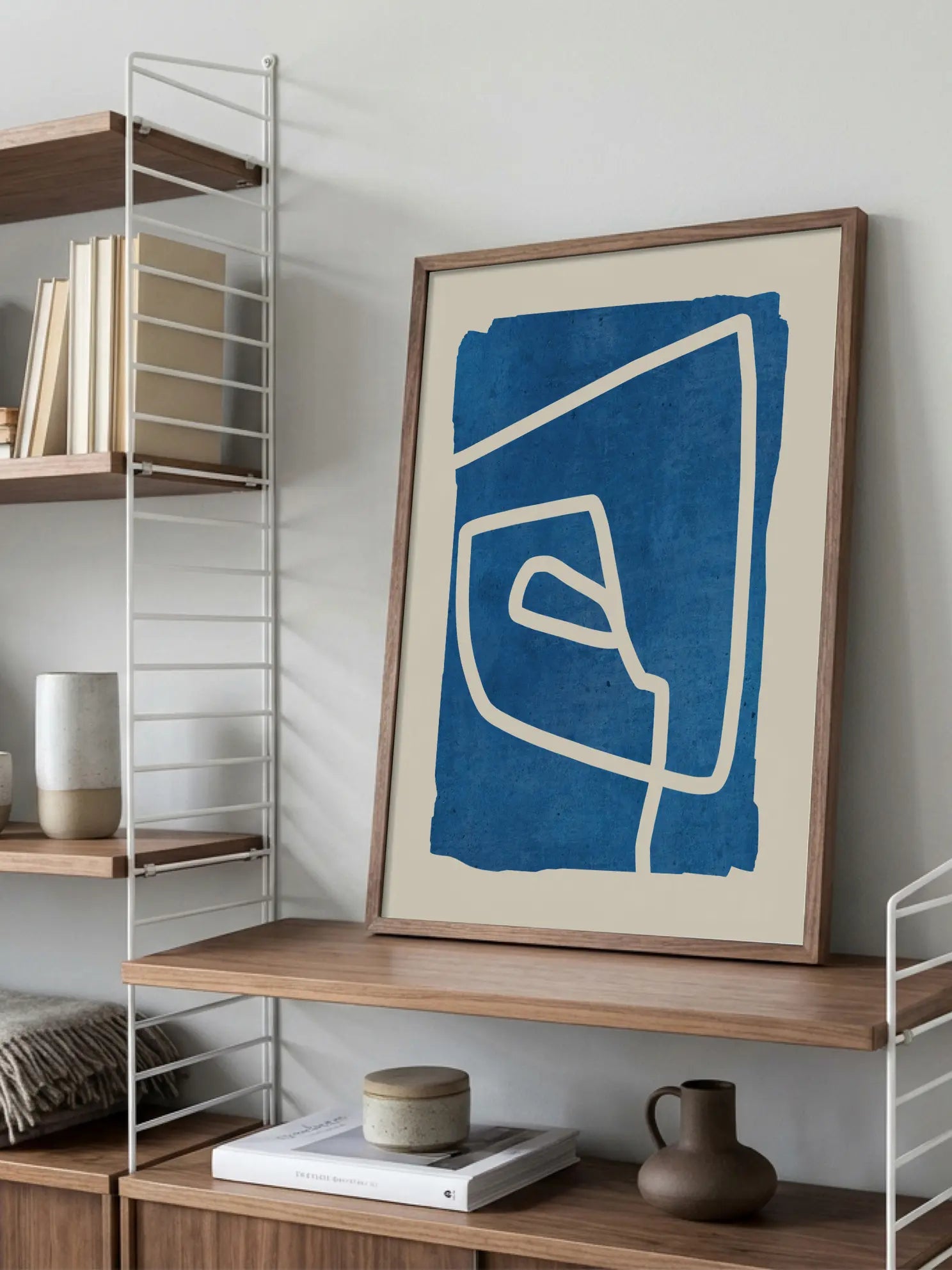 Blue Abstract Poster