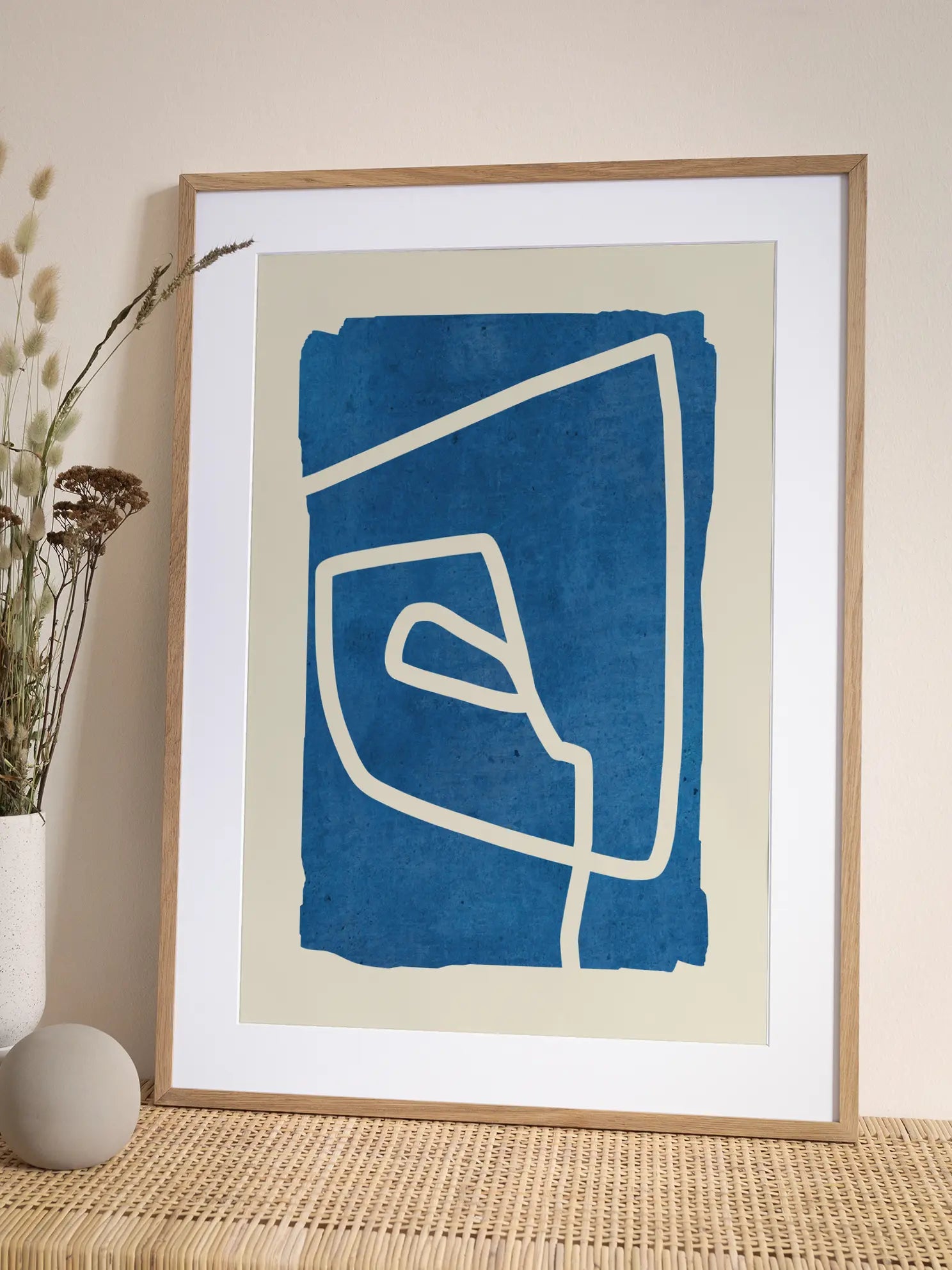 Blue Abstract Poster
