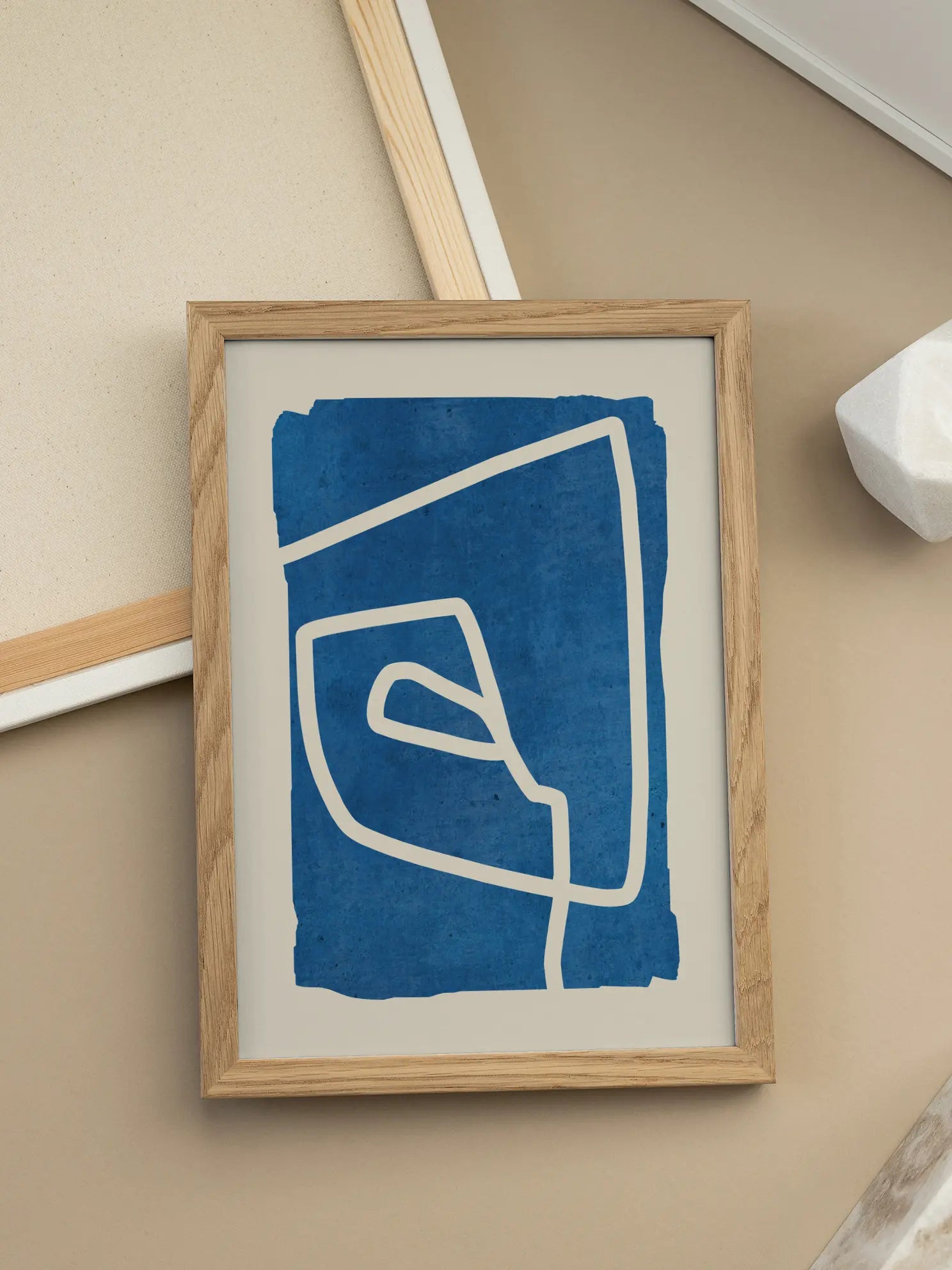 Blue Abstract Poster