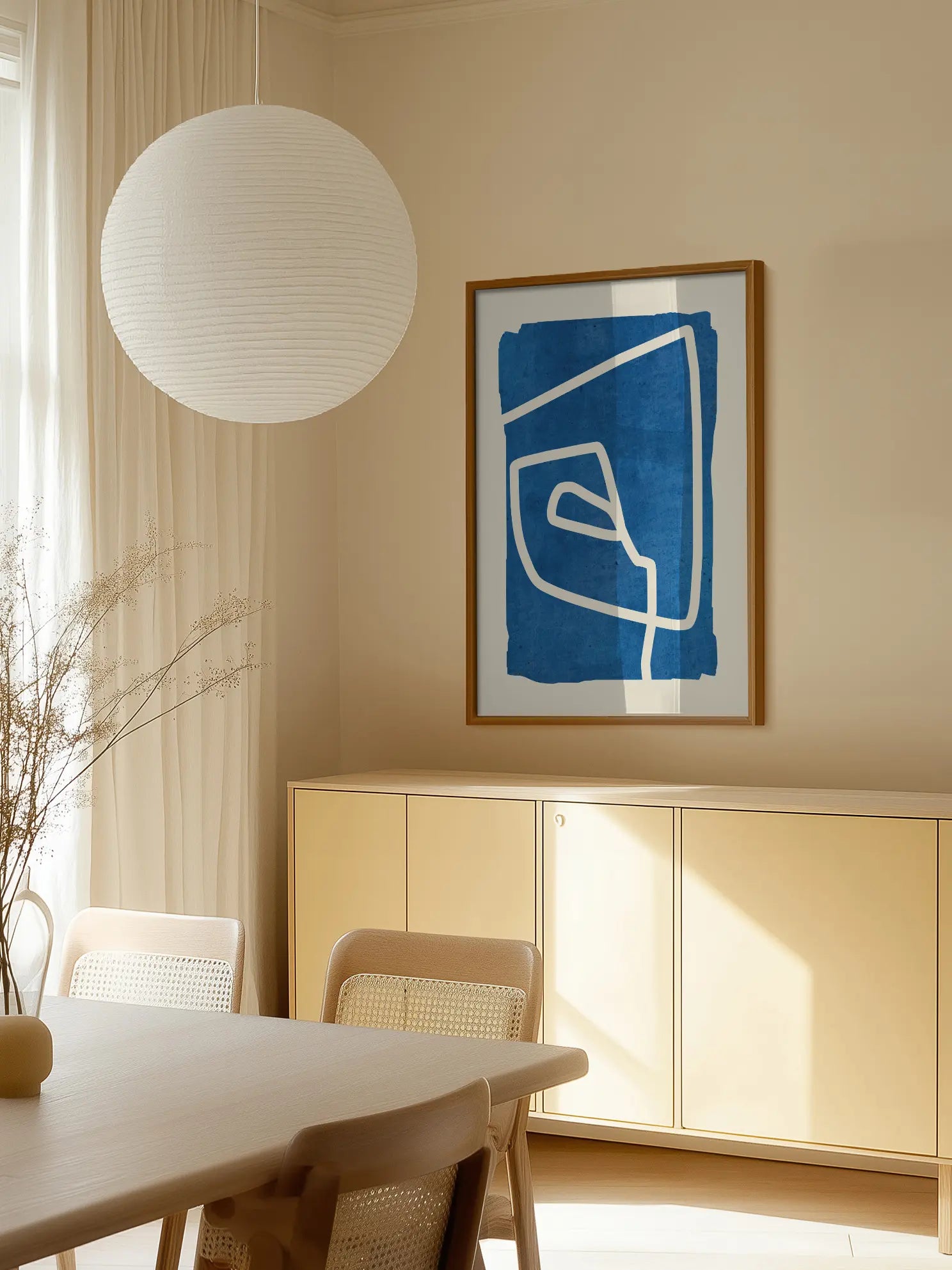 Blue Abstract Poster