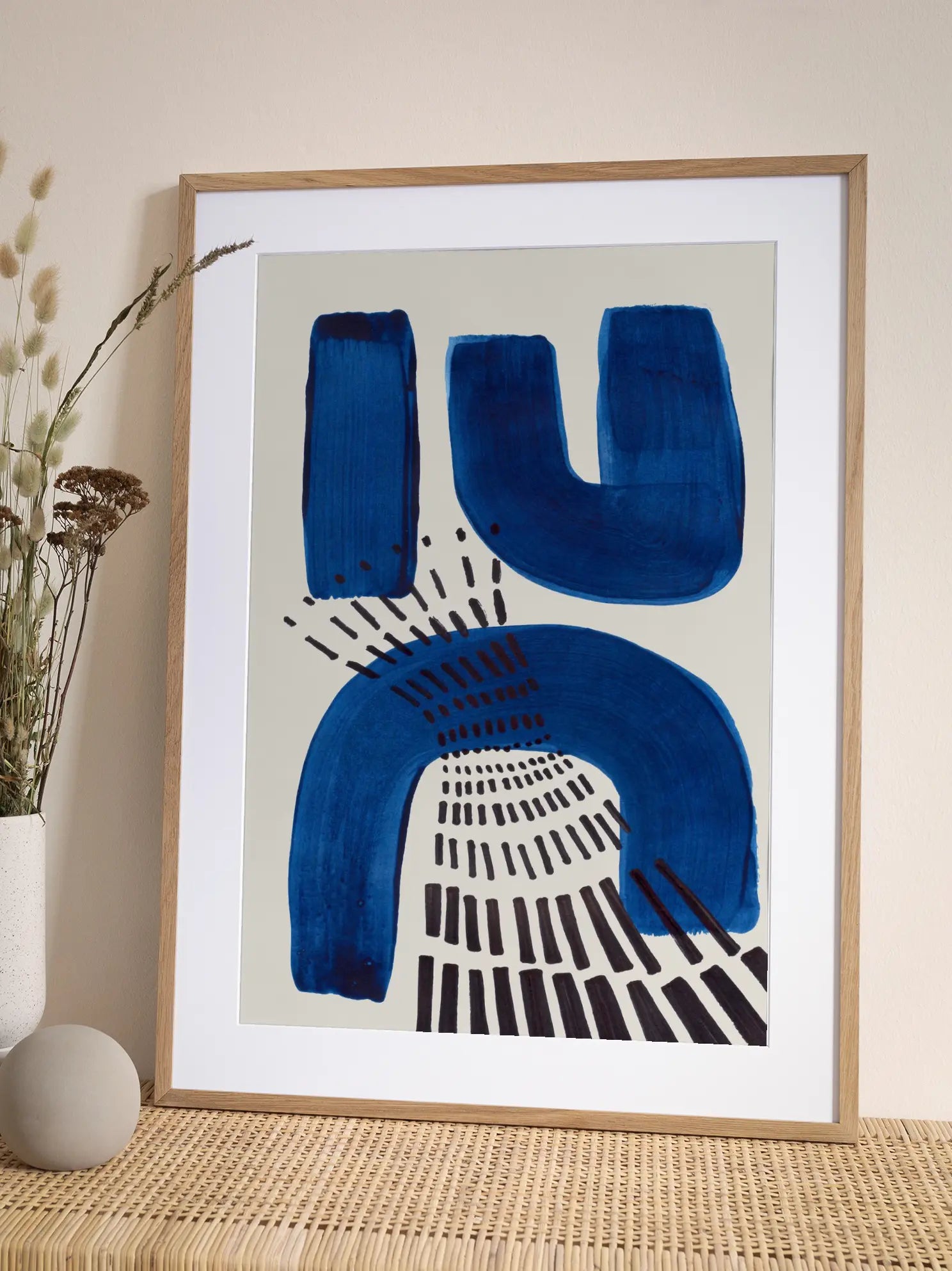 Blue Arches Poster