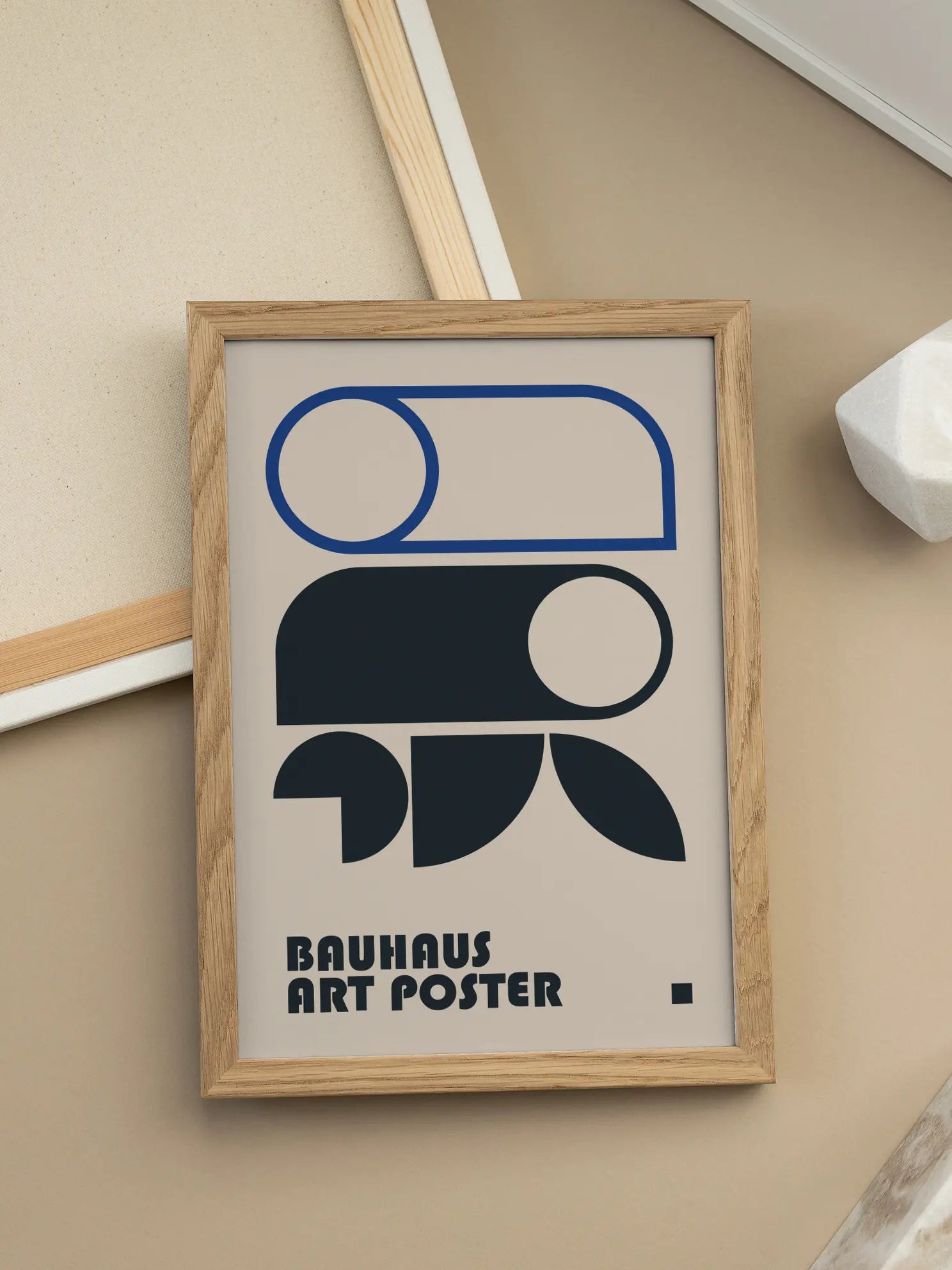 Blue Arcs — Bauhaus 1923 Poster