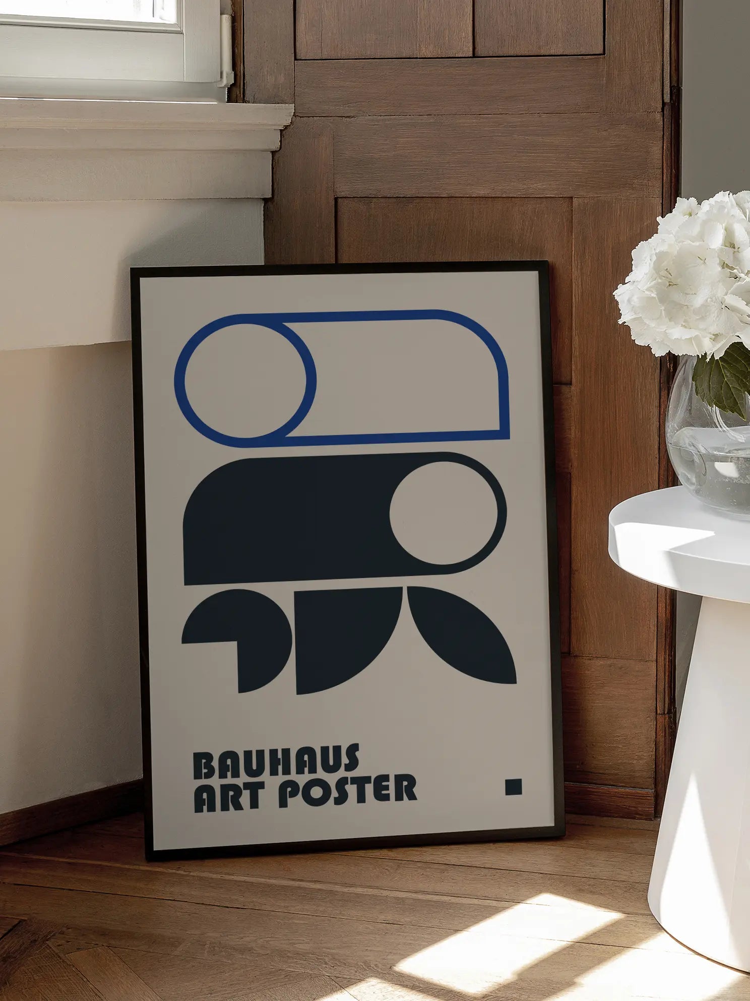 Blue Arcs — Bauhaus 1923 Poster