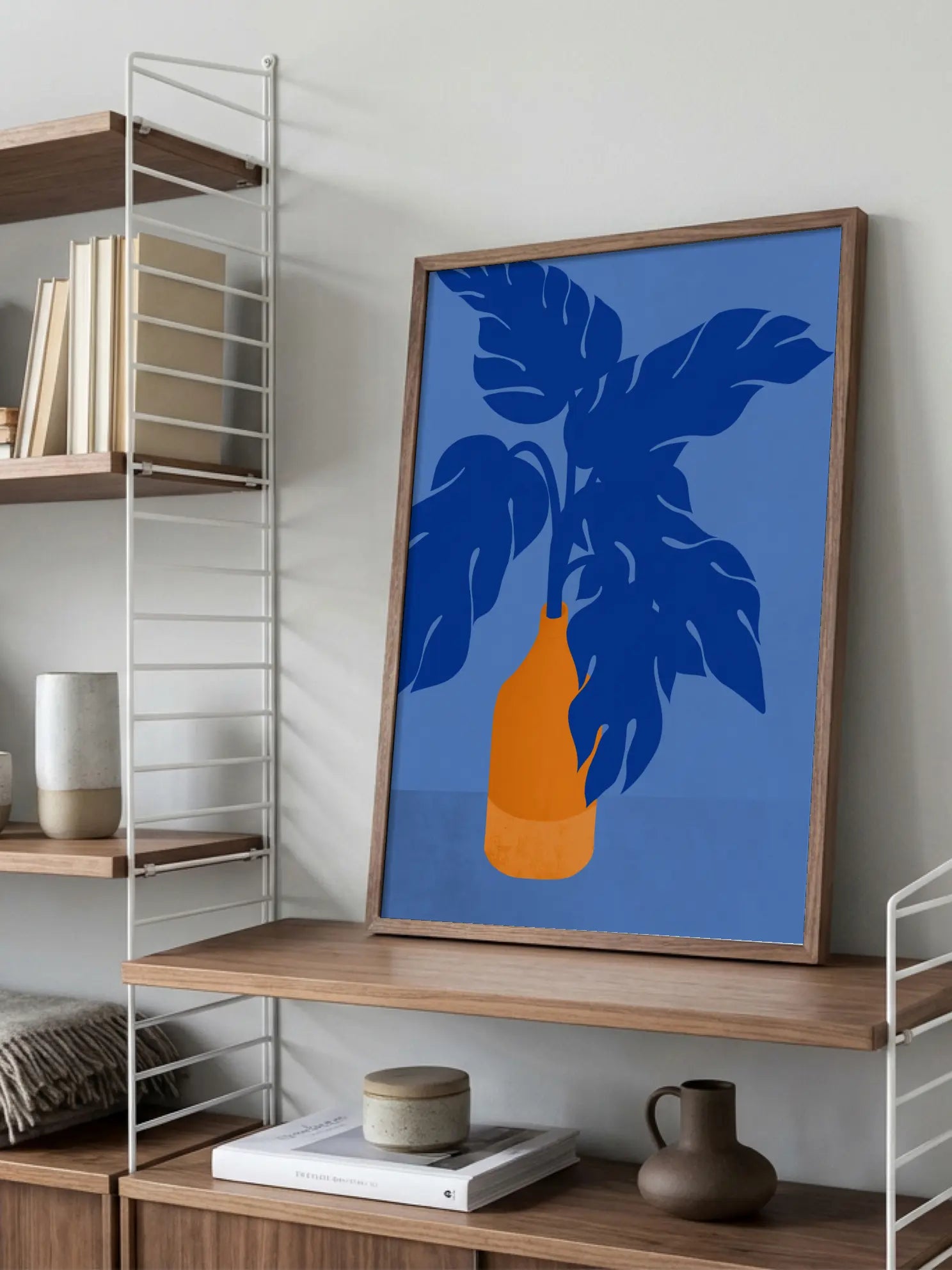 Blue Botanical Poster
