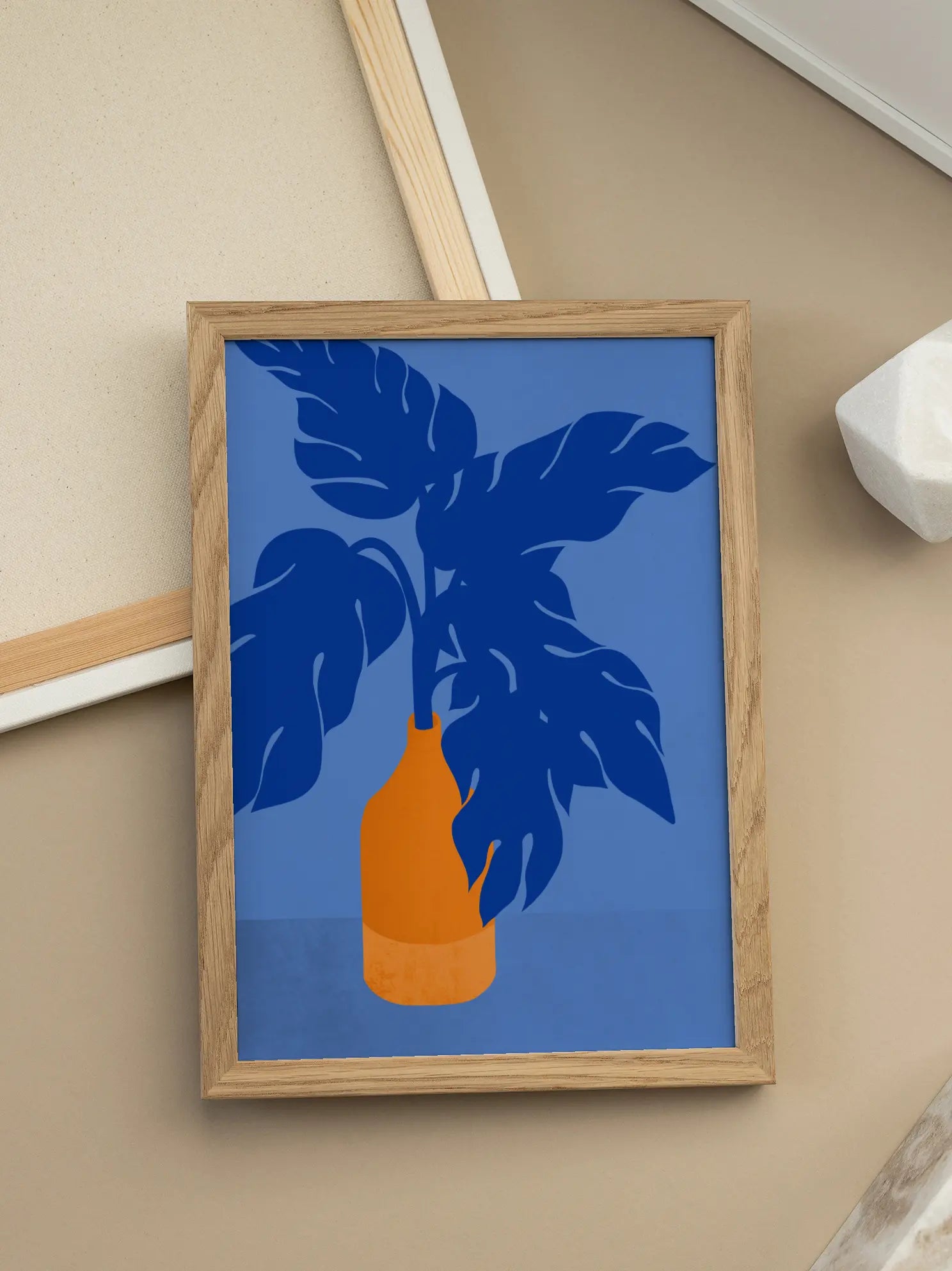 Blue Botanical Poster