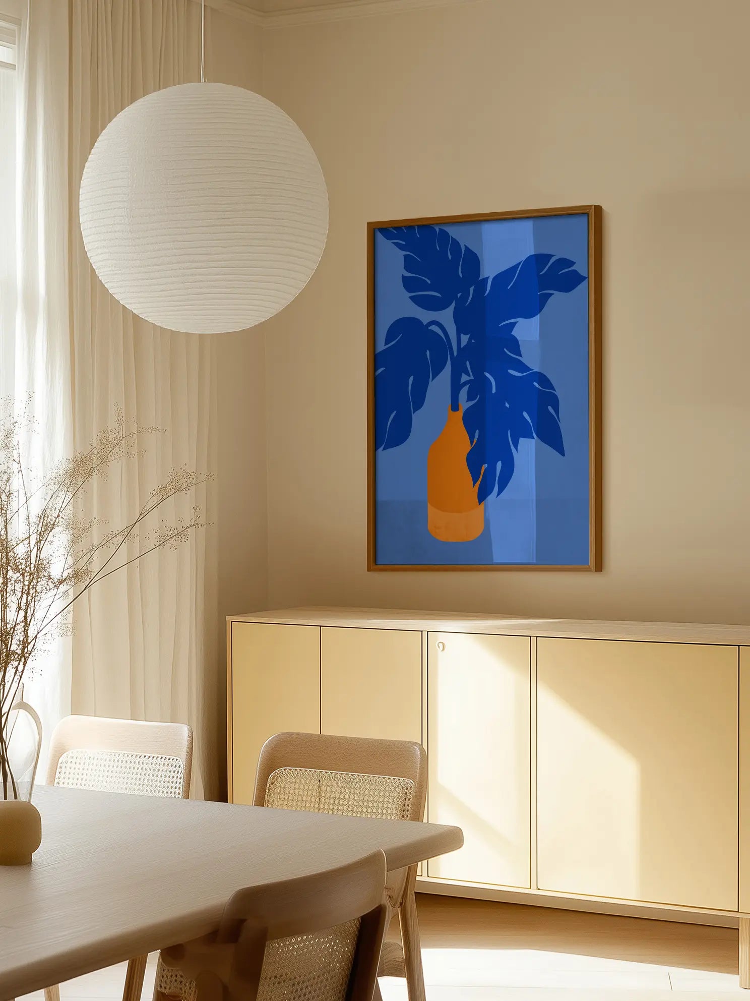 Blue Botanical Poster