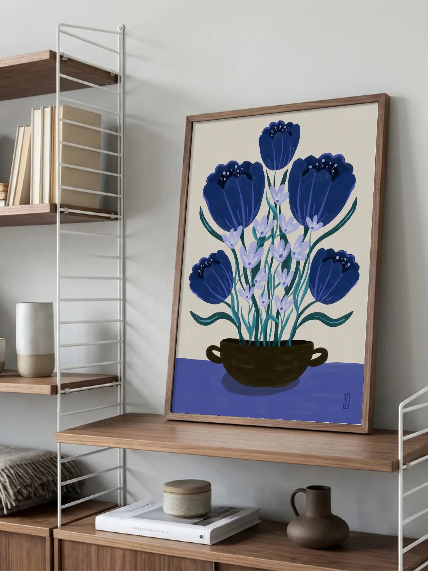 Blue Bouquet Poster