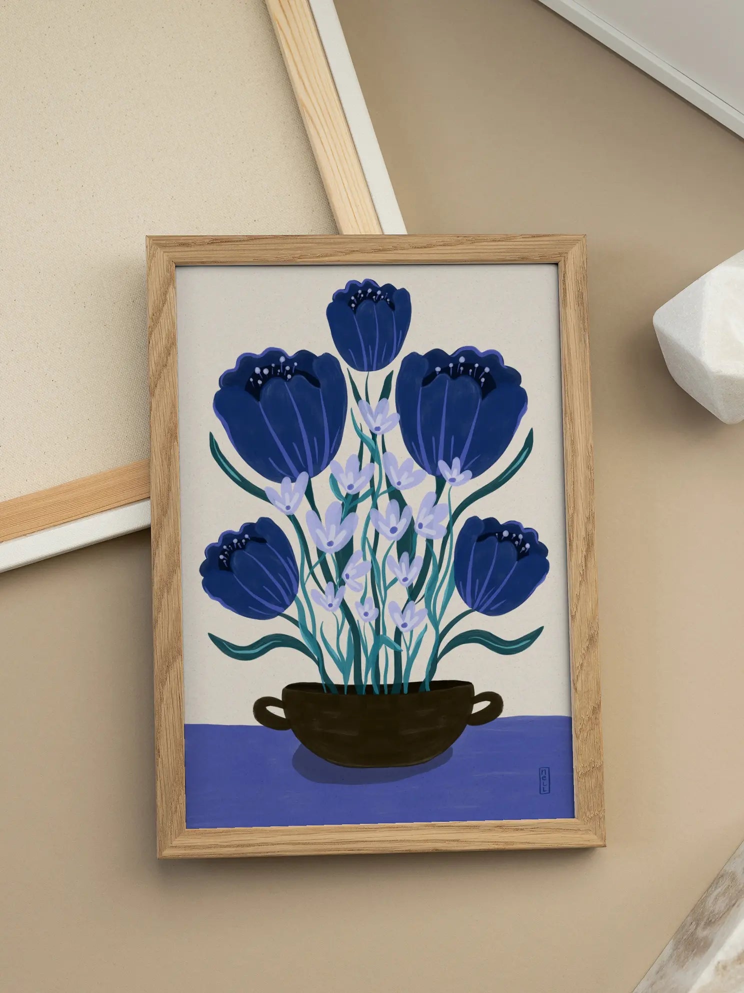 Blue Bouquet Poster