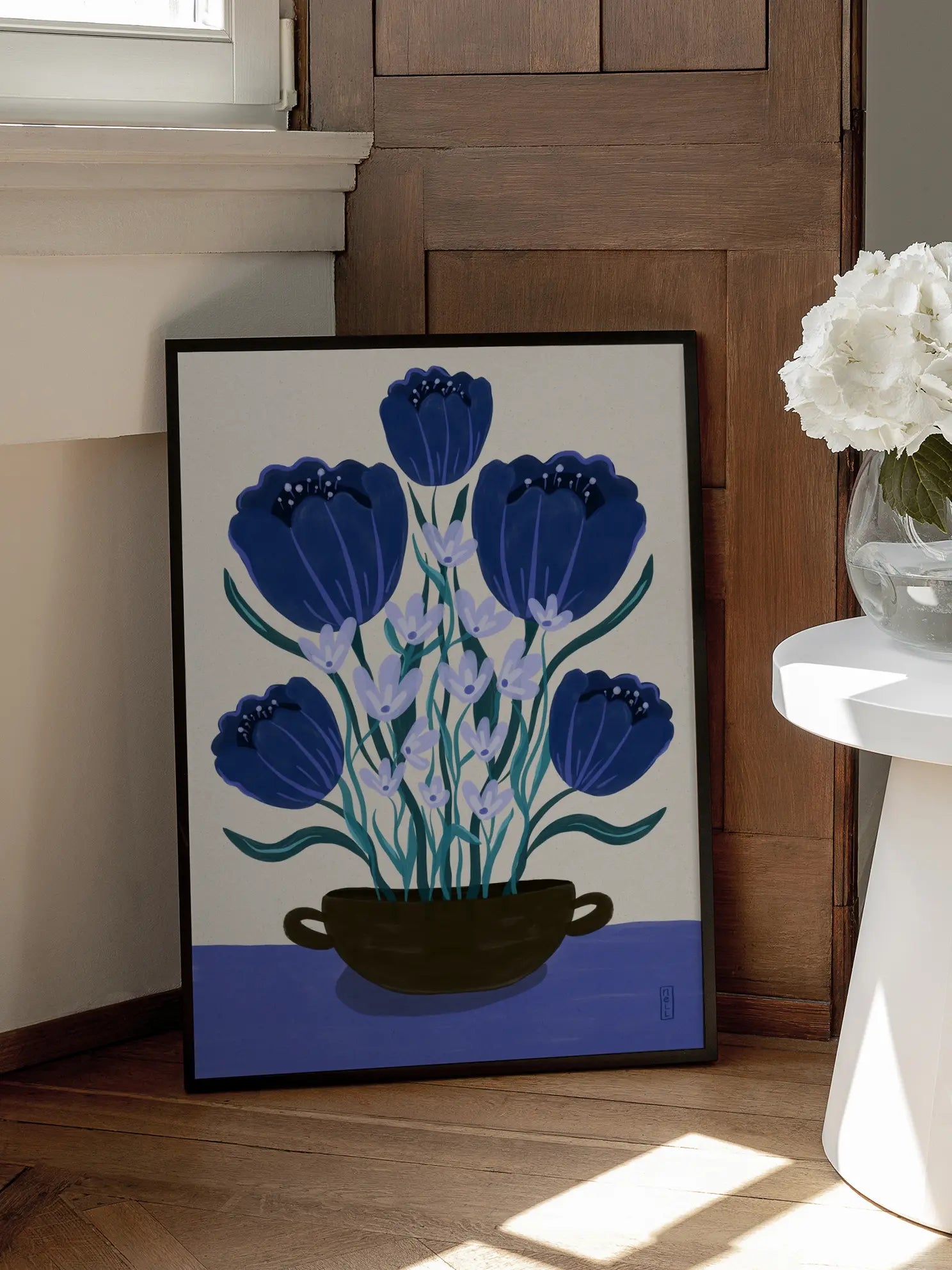 Blue Bouquet Poster