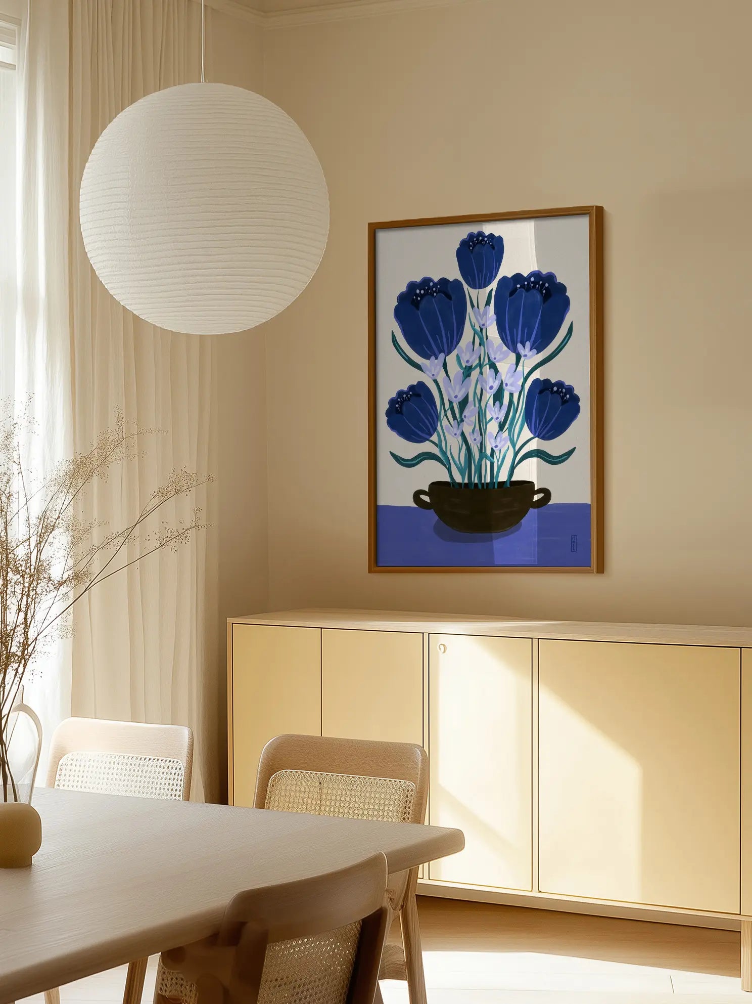 Blue Bouquet Poster