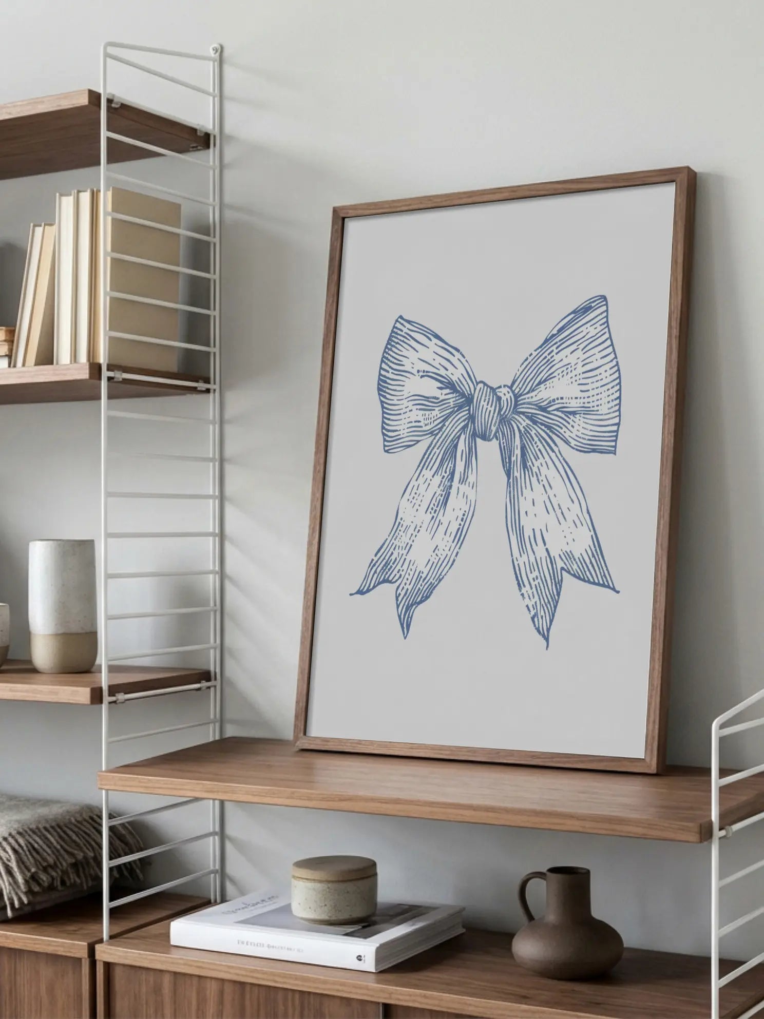 Blue Bow Poster