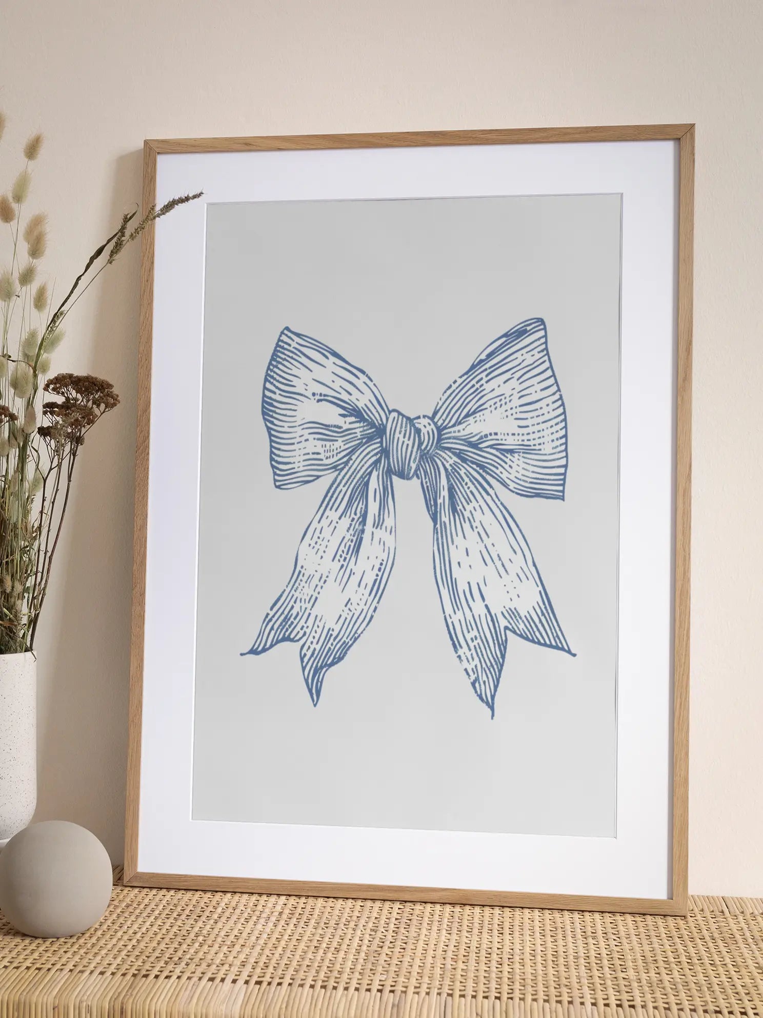 Blue Bow Poster