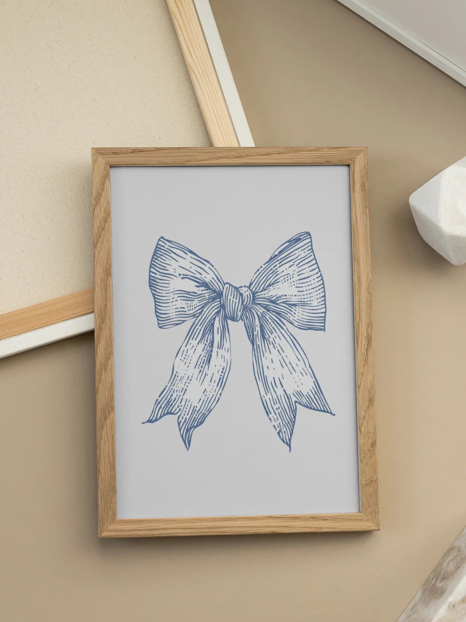 Blue Bow Poster