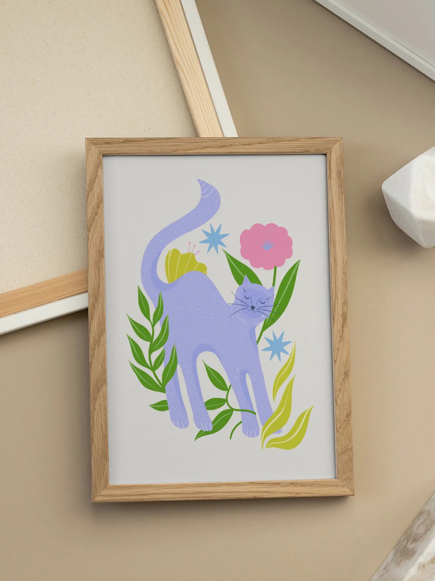 Blue Cat Poster