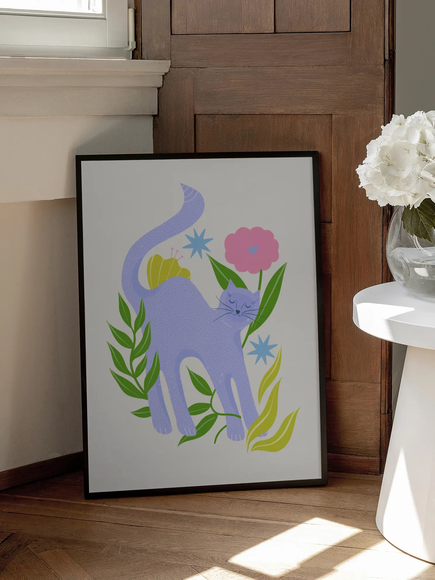 Blue Cat Poster