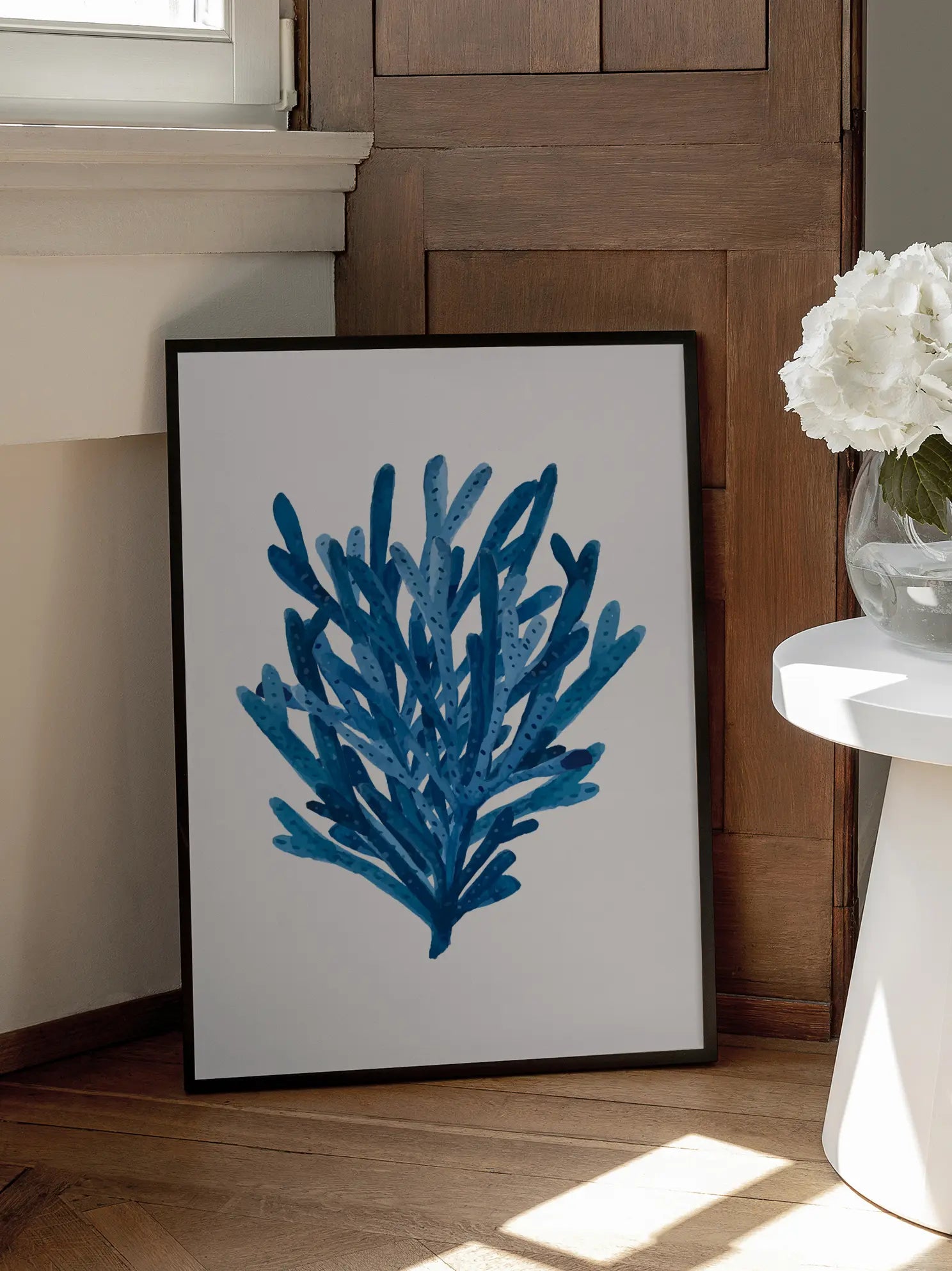 Blue Coral Bush Poster