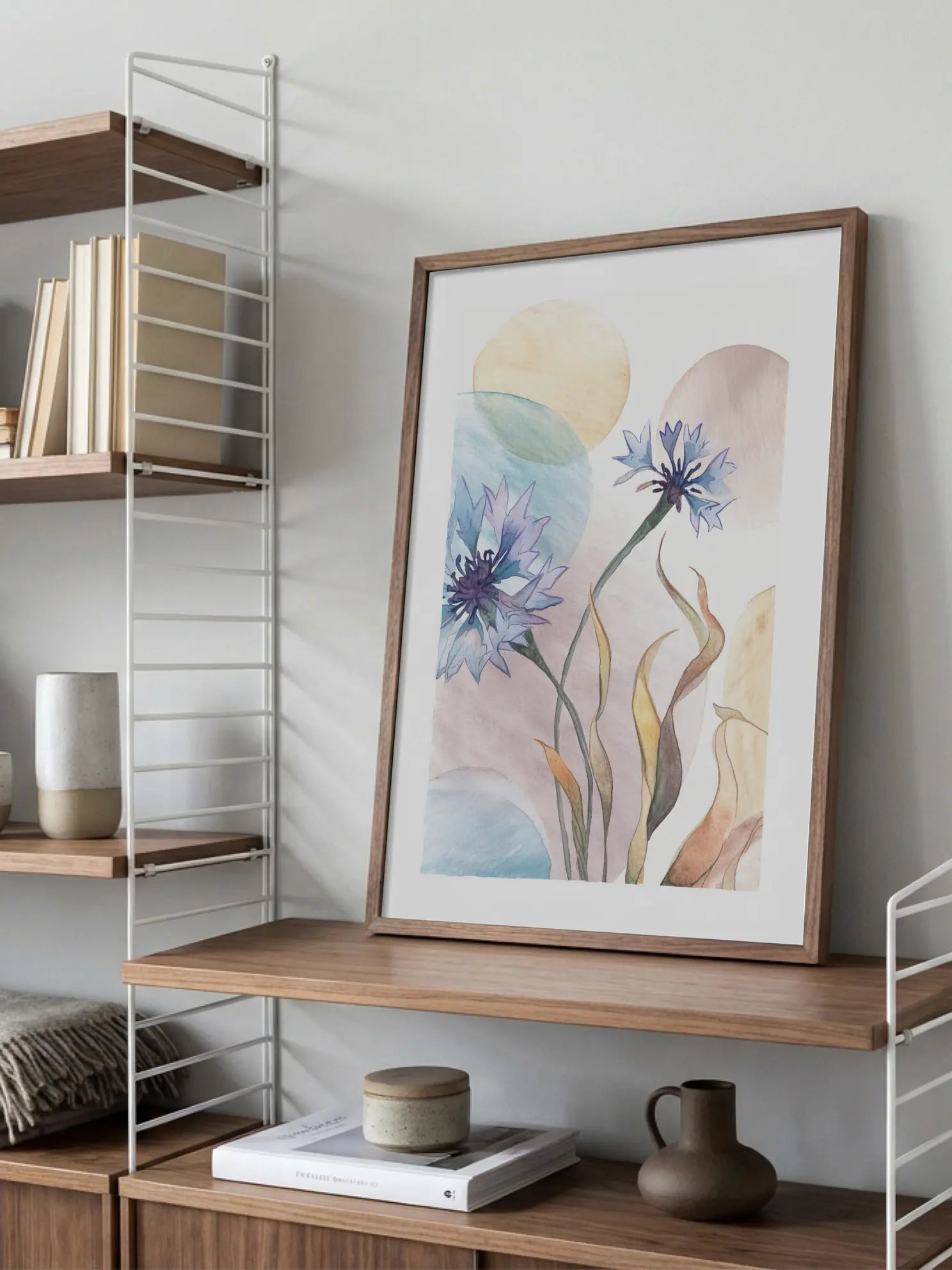 Blue Cornflowers Poster