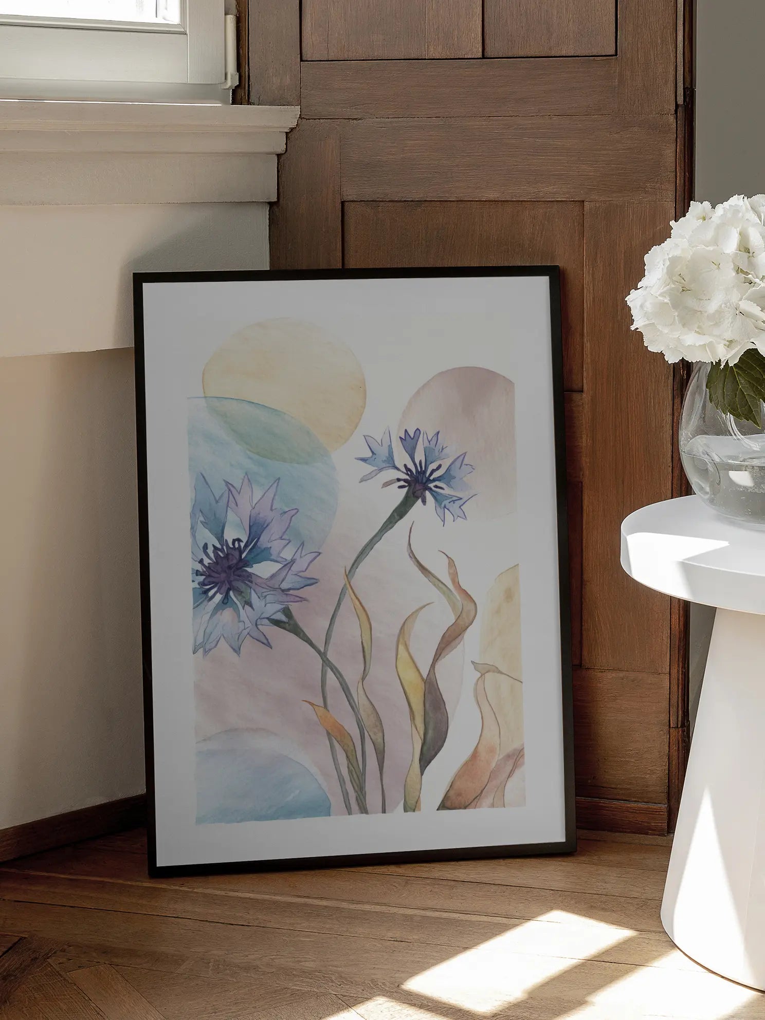 Blue Cornflowers Poster