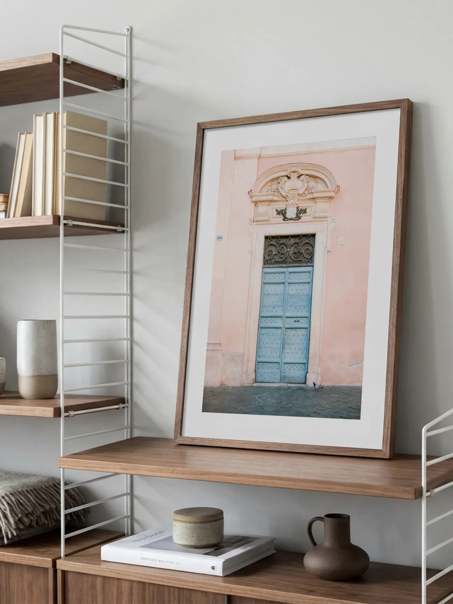 Blue Door in Rome Poster