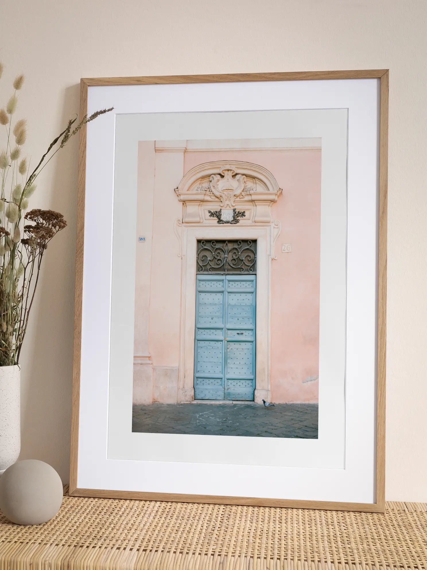 Blue Door in Rome Poster