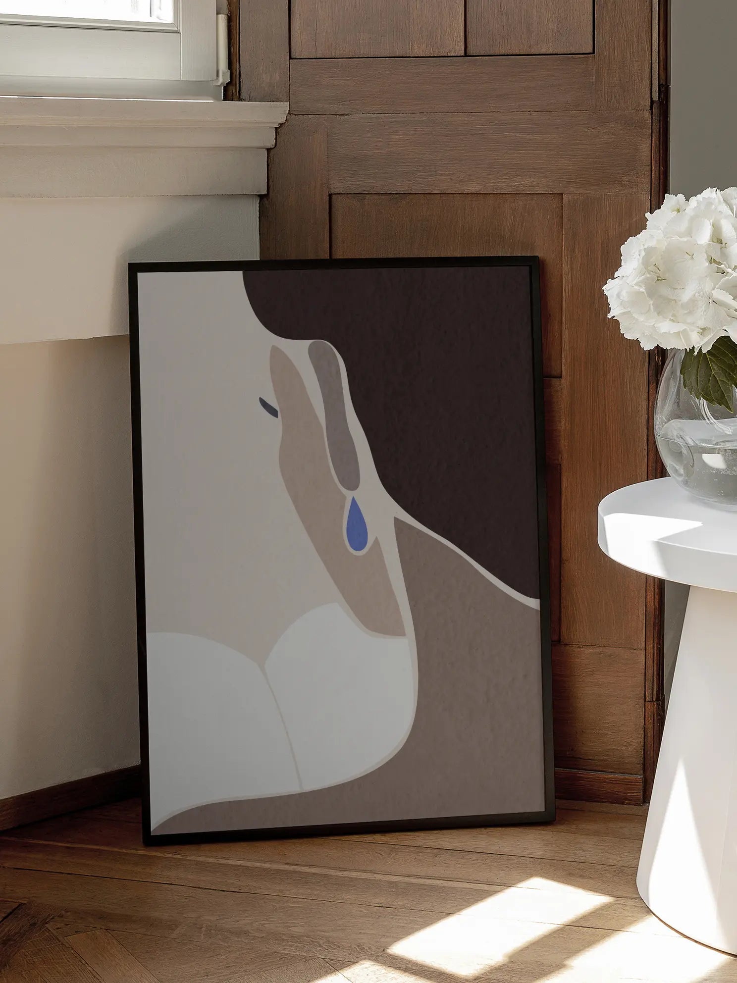 Blue Earring Poster