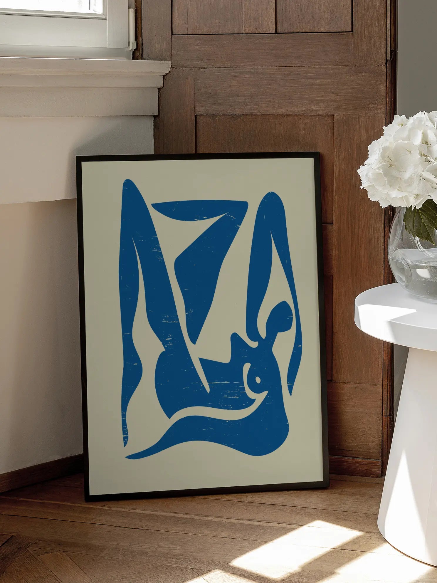 Blue Figure Poster