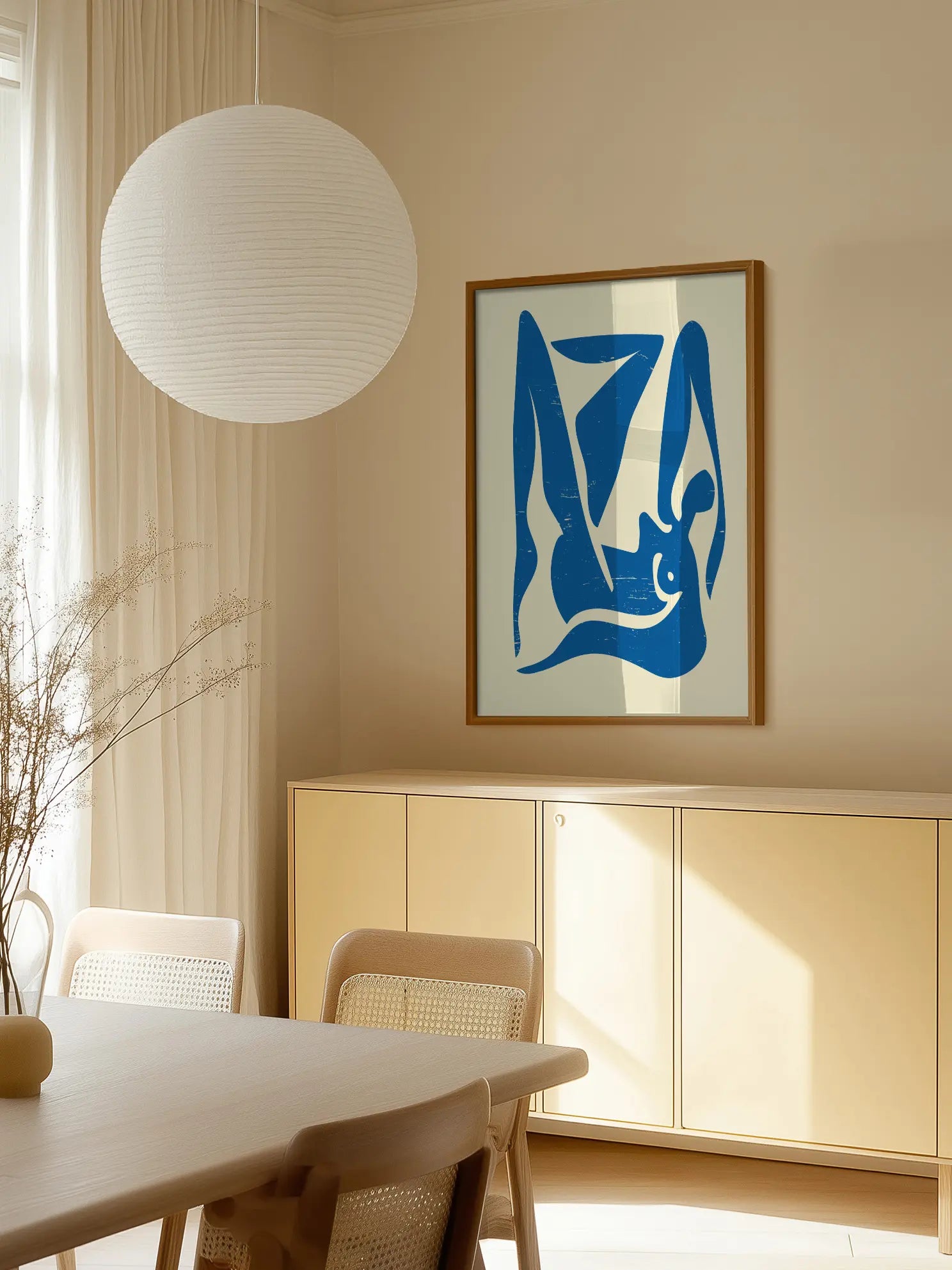Blue Figure Poster