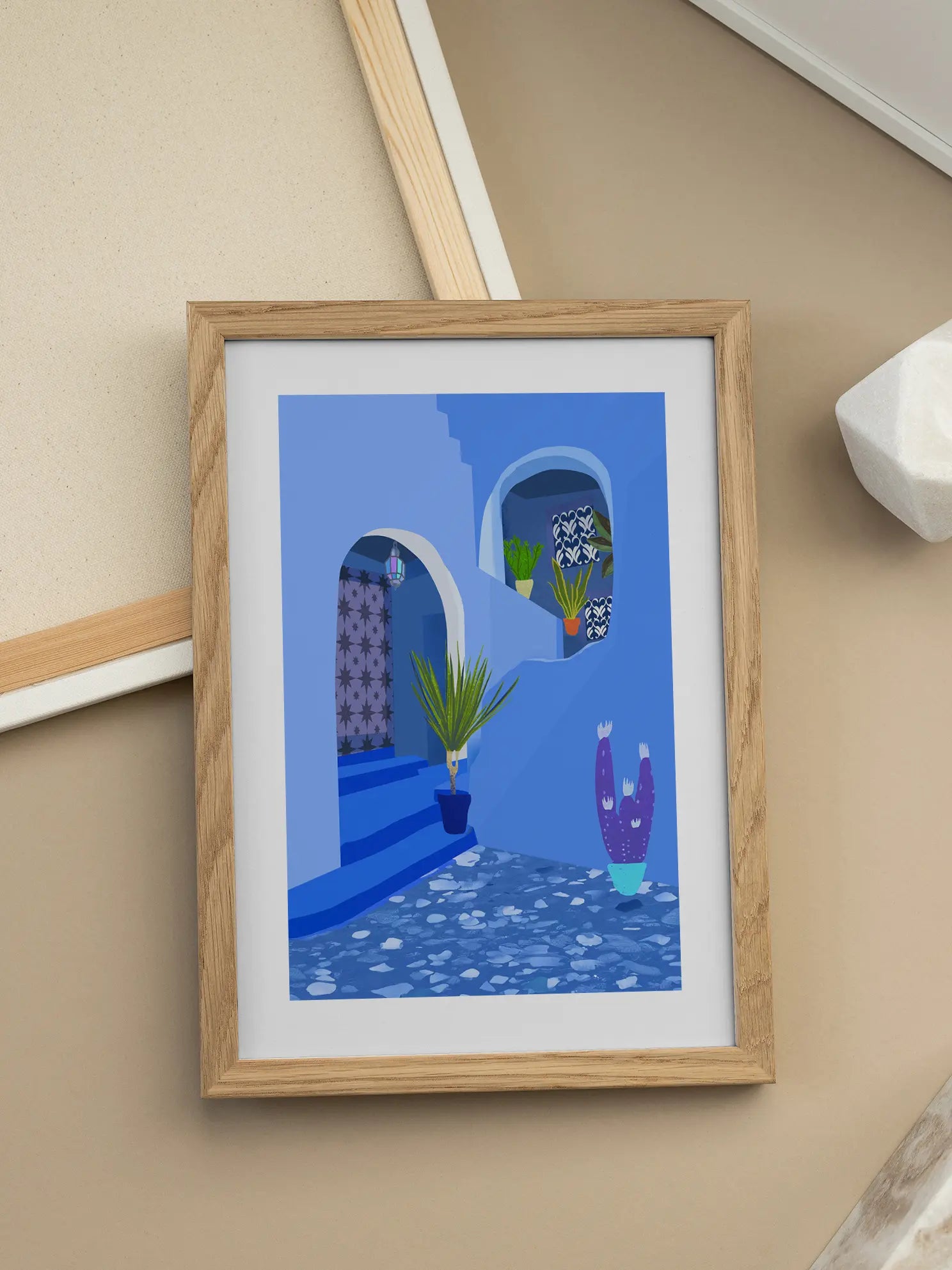 Blue Garden Poster