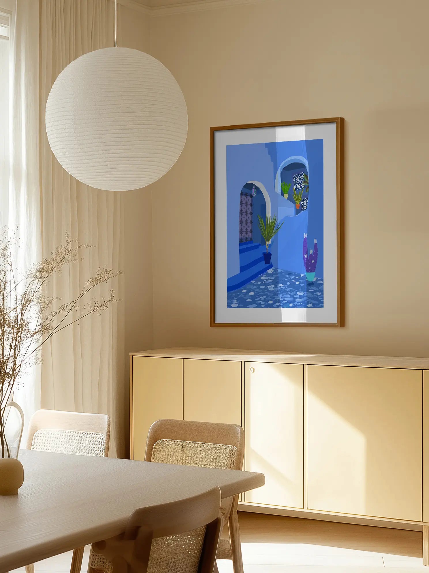 Blue Garden Poster