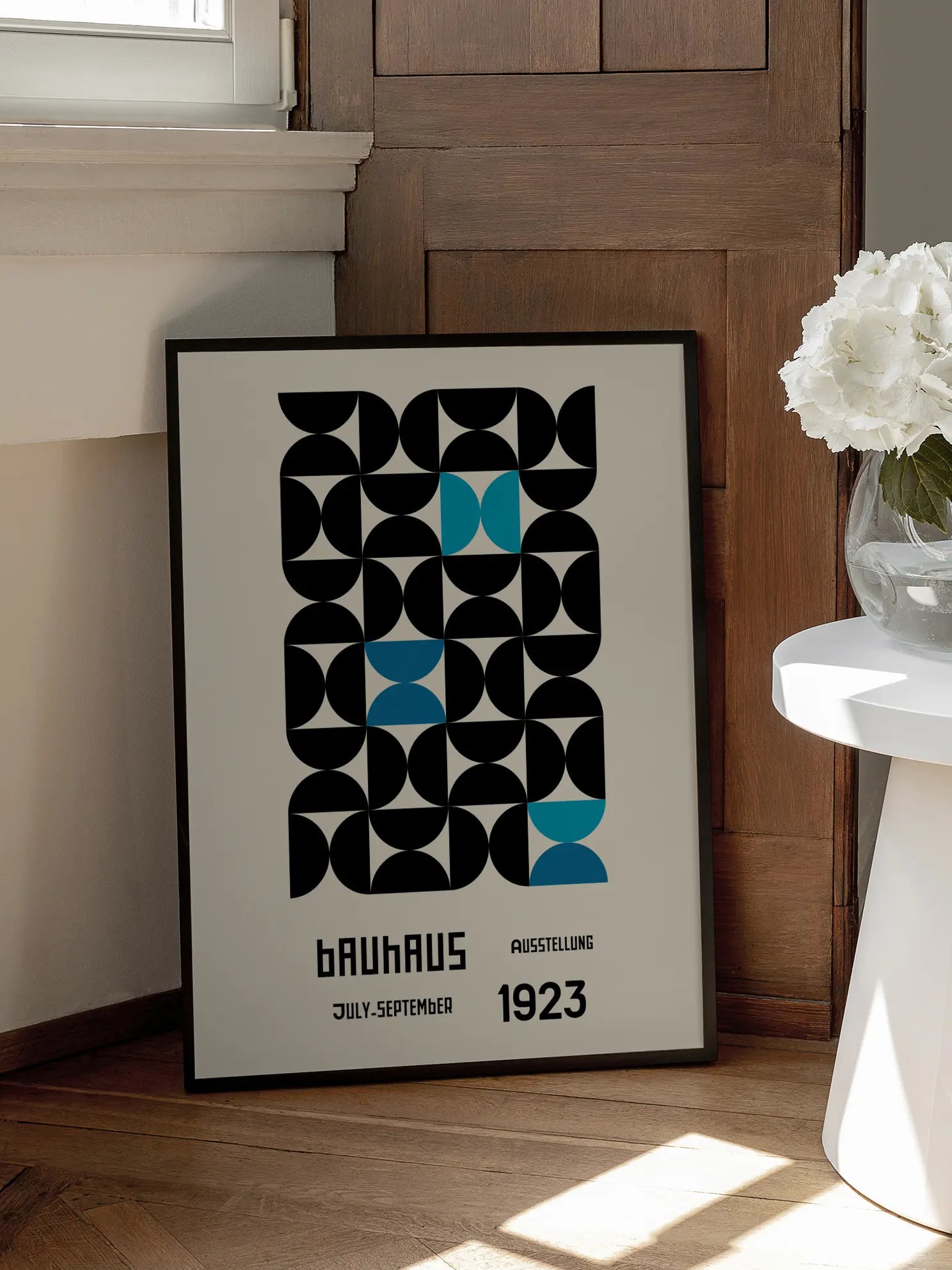 Blue Geometry — Bauhaus 1923 Poster