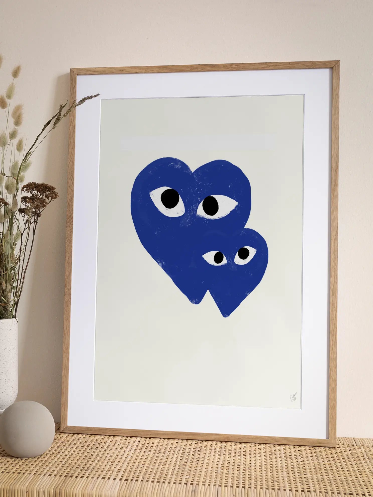 Blue Hearts No2 Poster