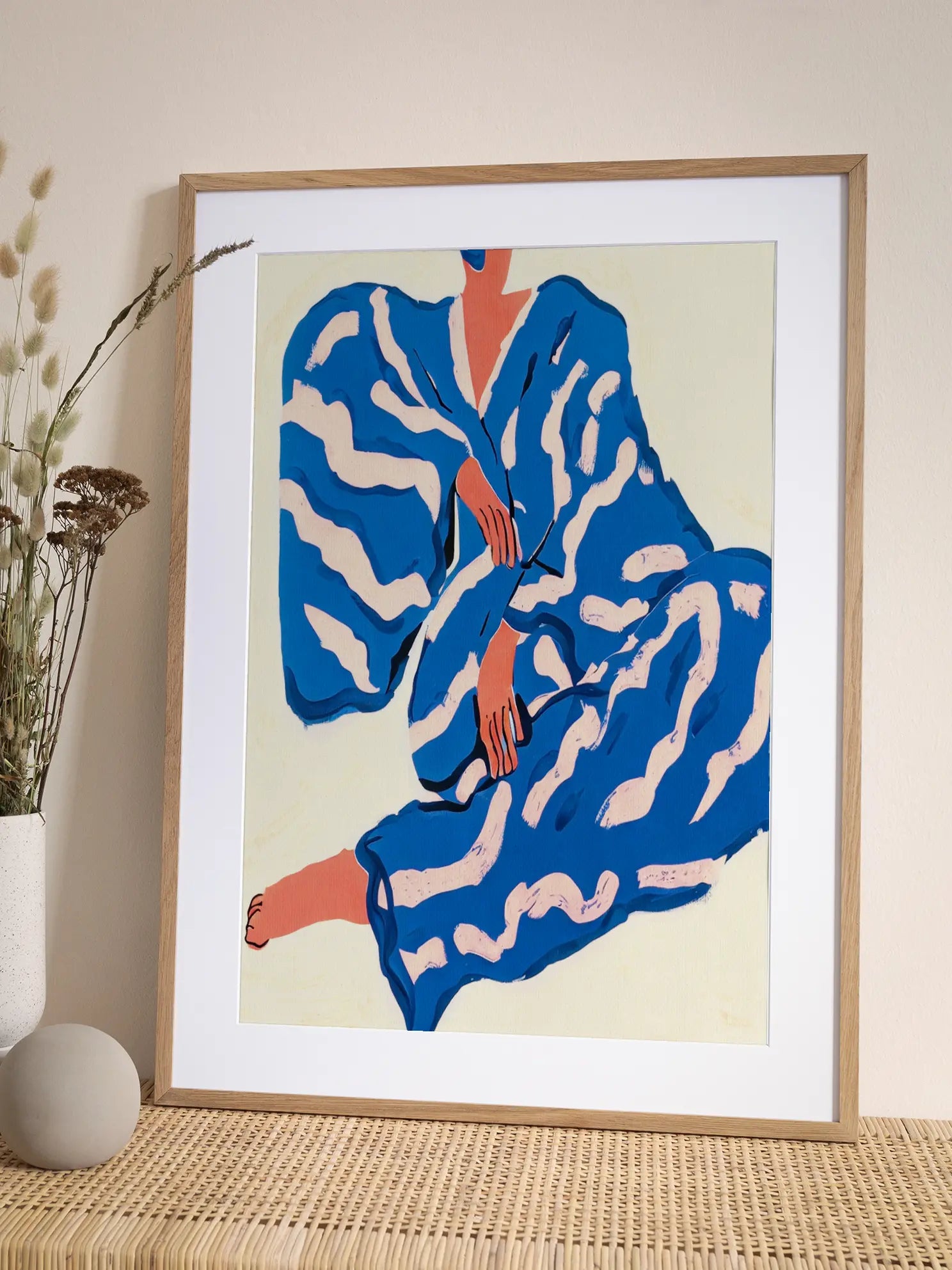Blue Kimono Poster
