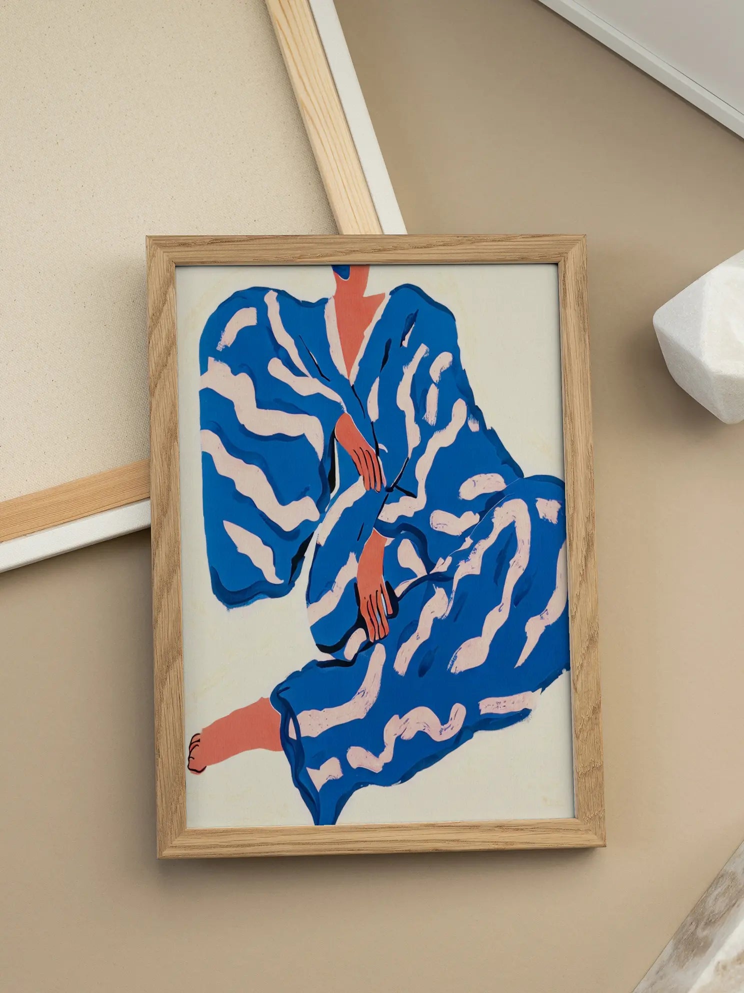 Blue Kimono Poster