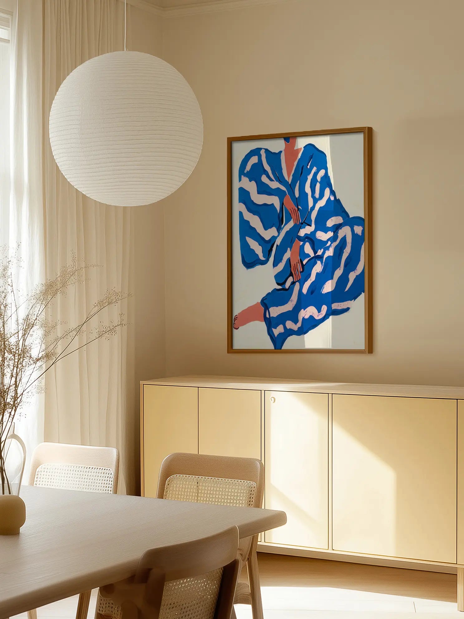 Blue Kimono Poster