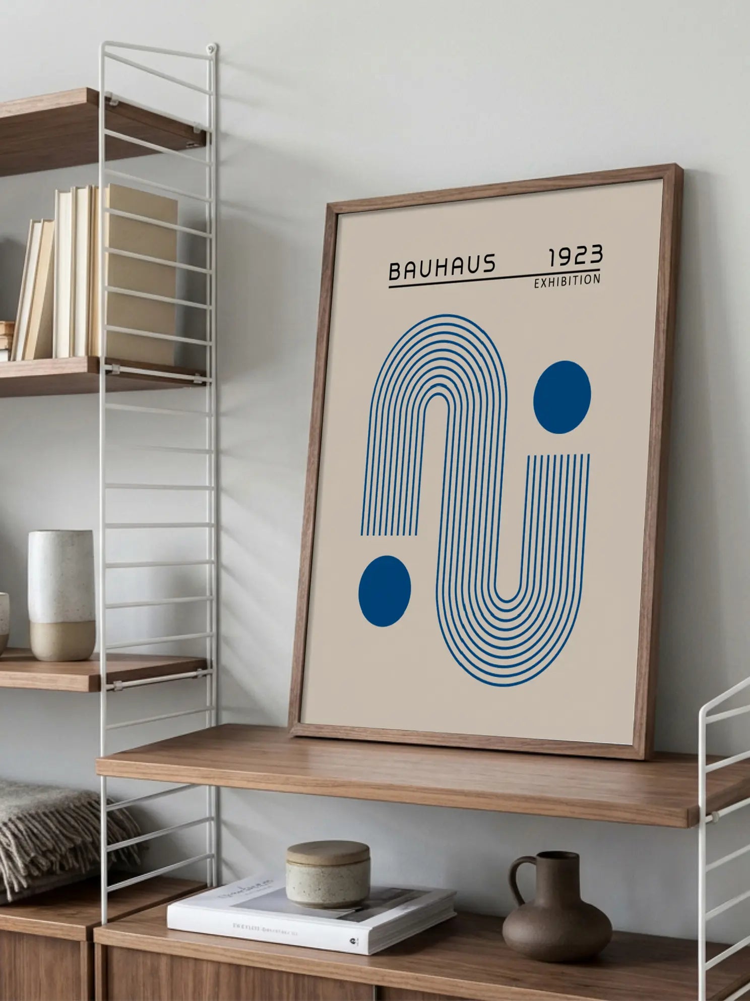 Blue Loops — Bauhaus 1923 Poster