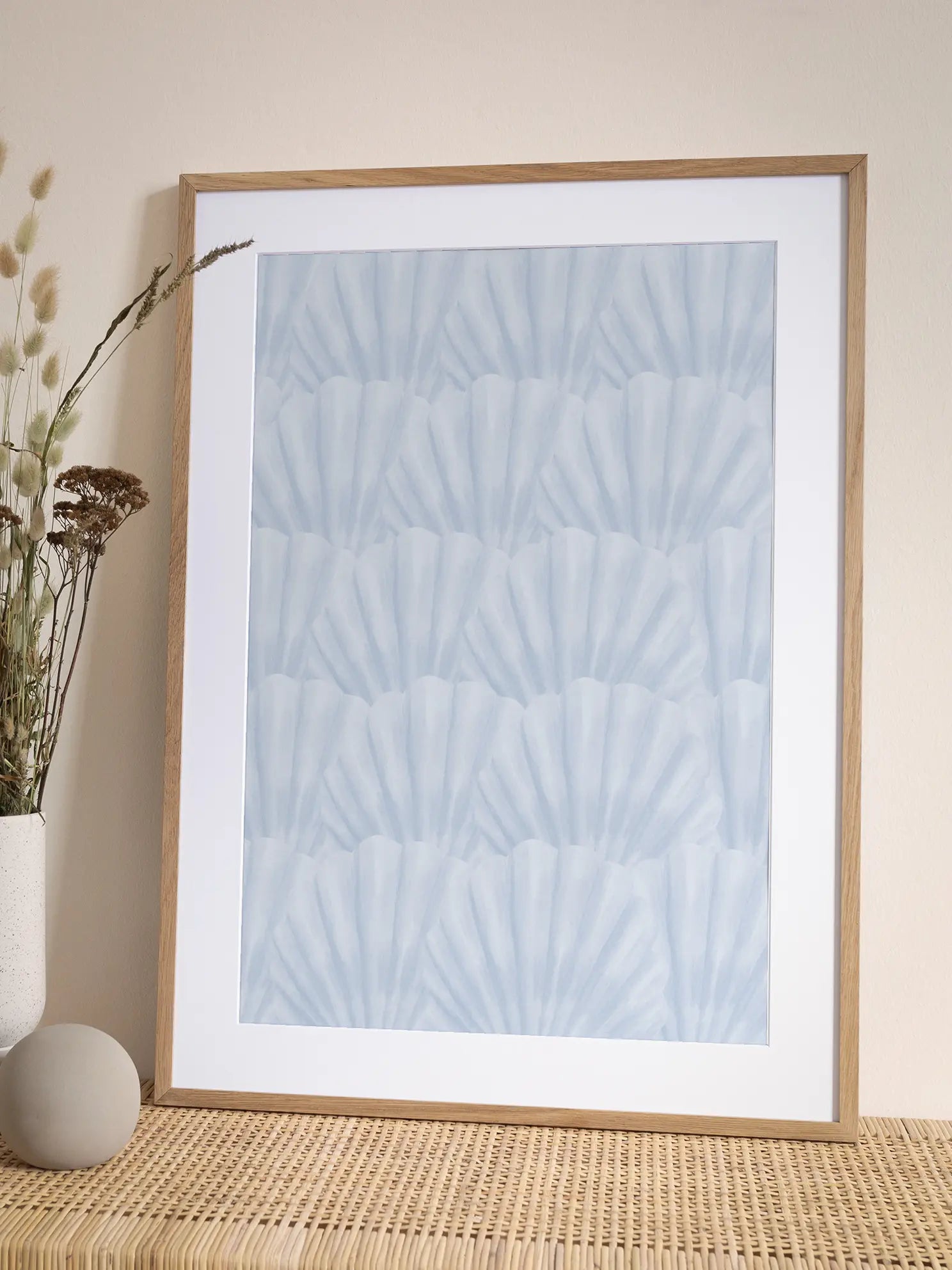 Blue Seashells Poster