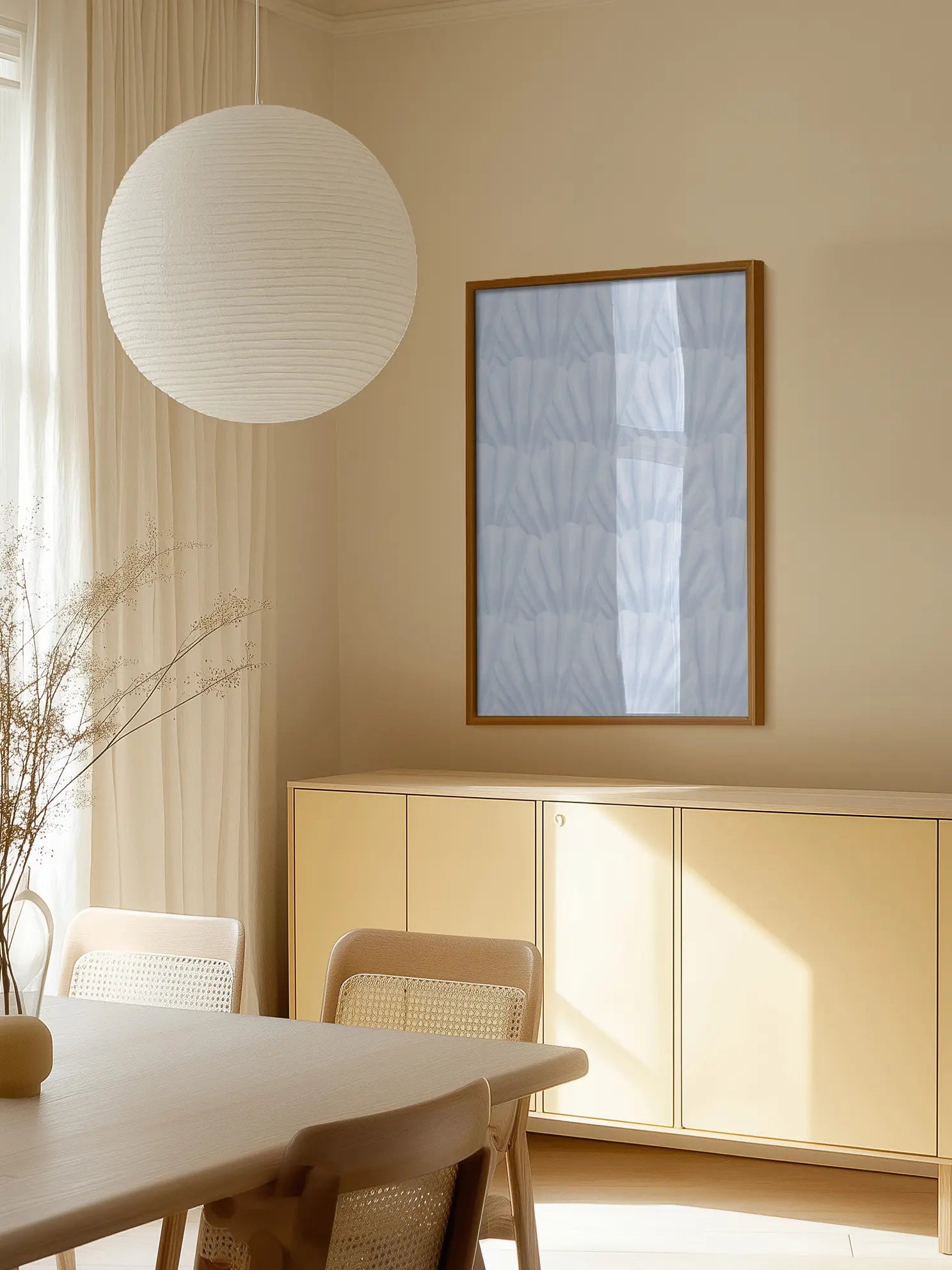 Blue Seashells Poster