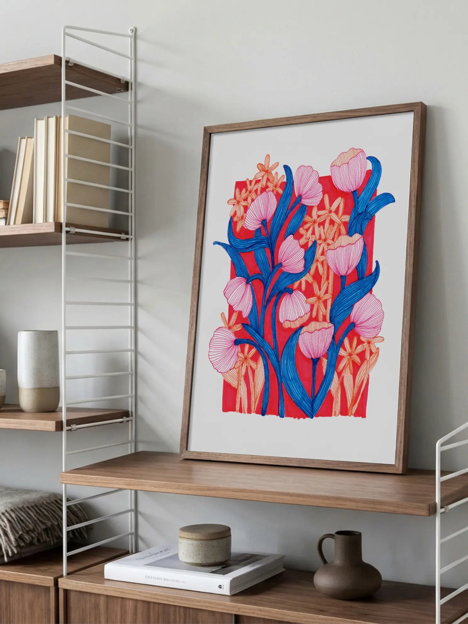 Blue Stems Poster