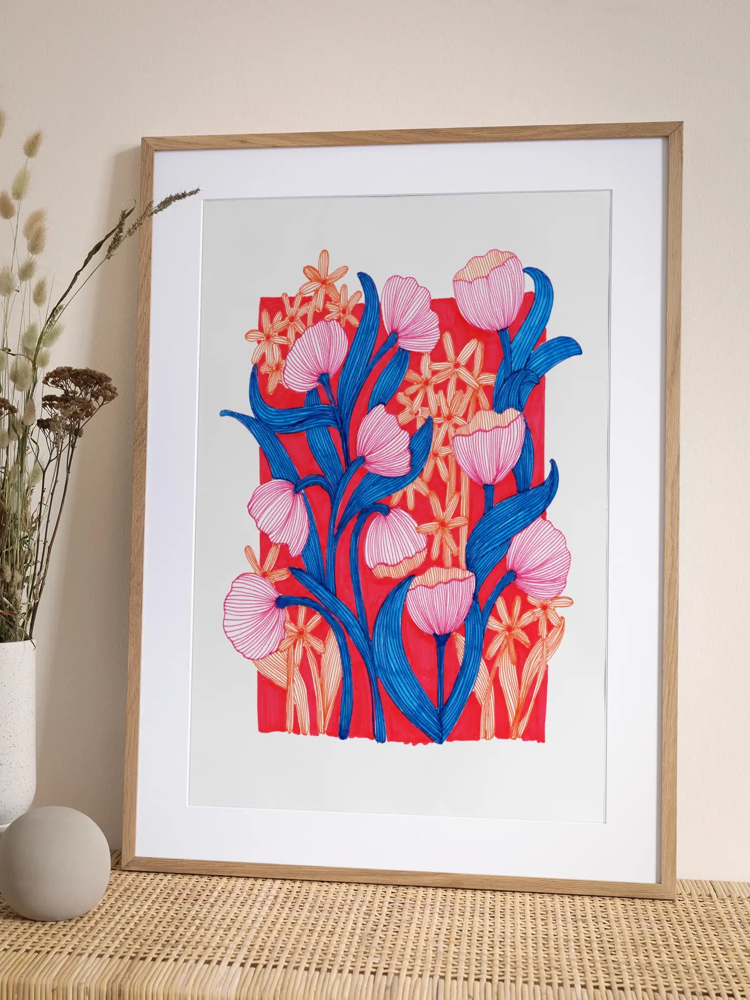 Blue Stems Poster