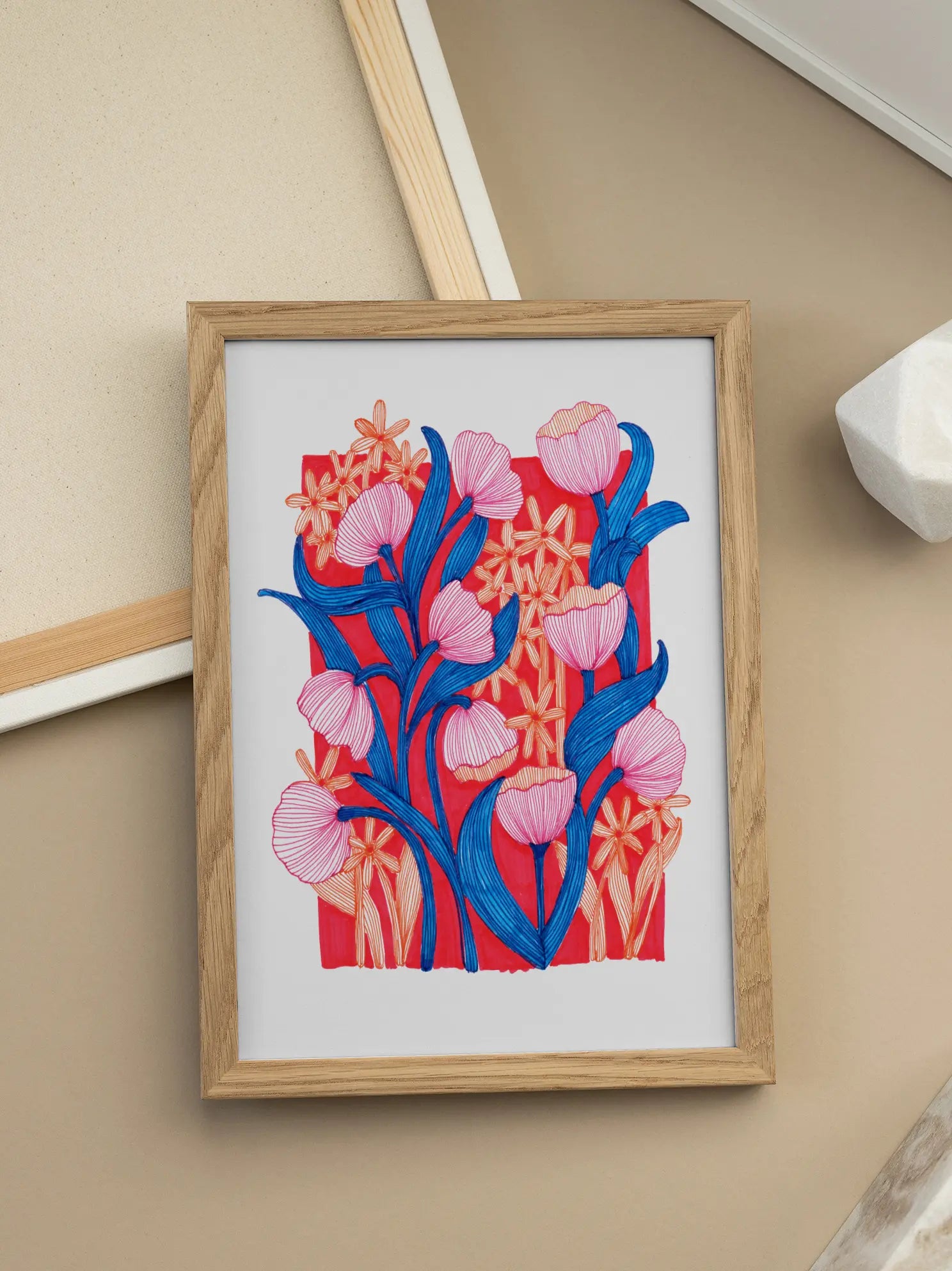Blue Stems Poster