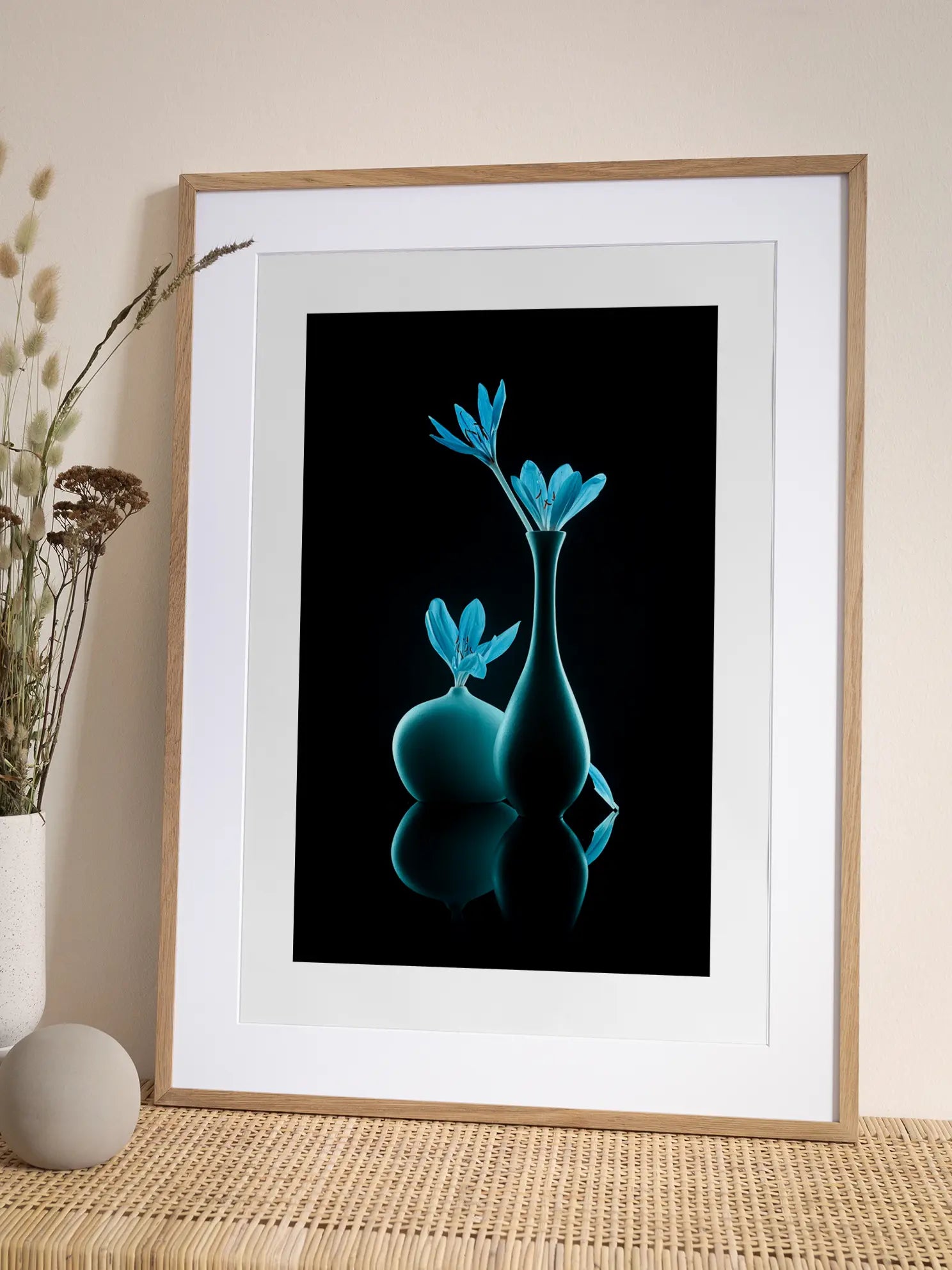 Blue Vases Poster