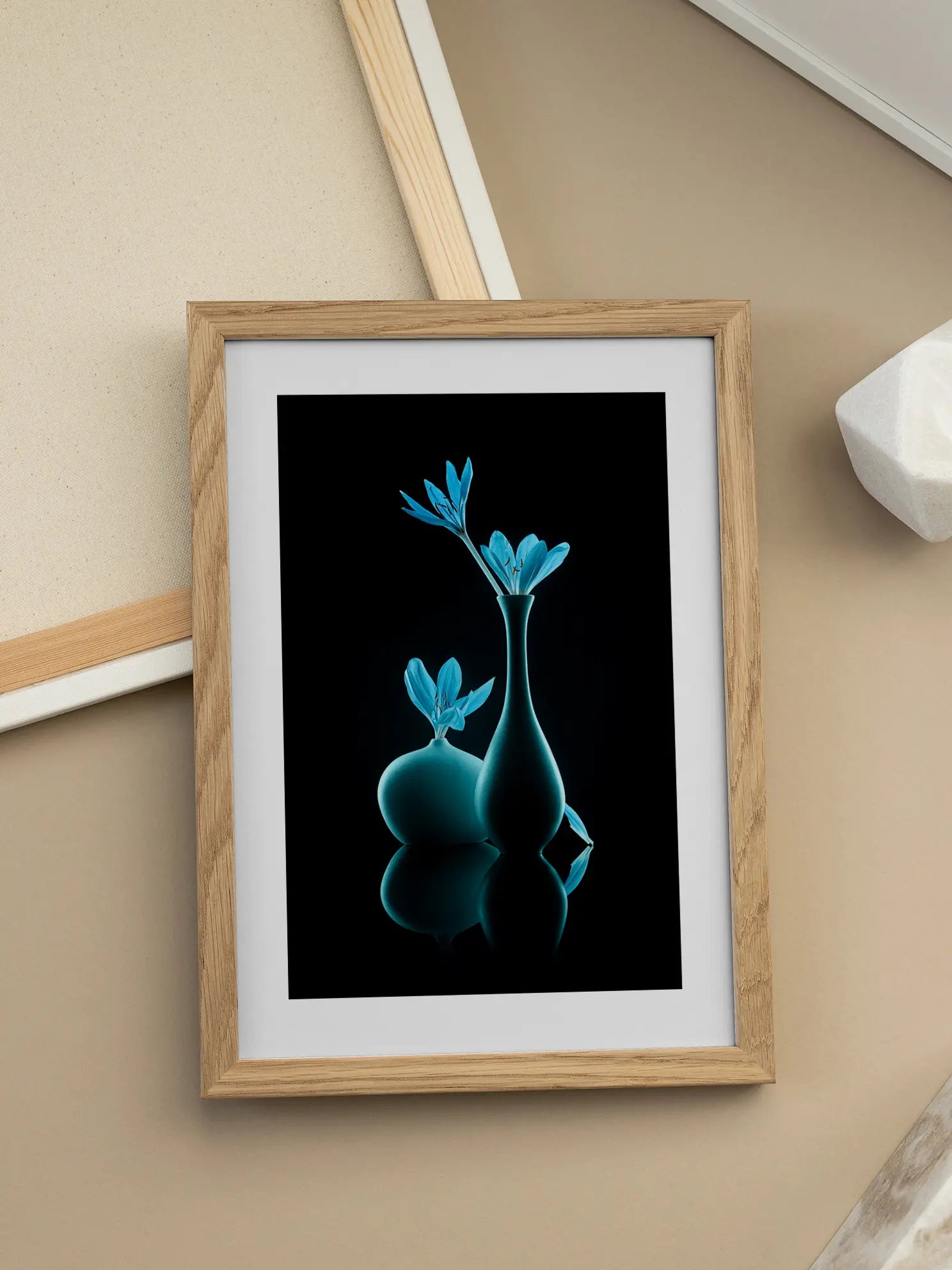 Blue Vases Poster