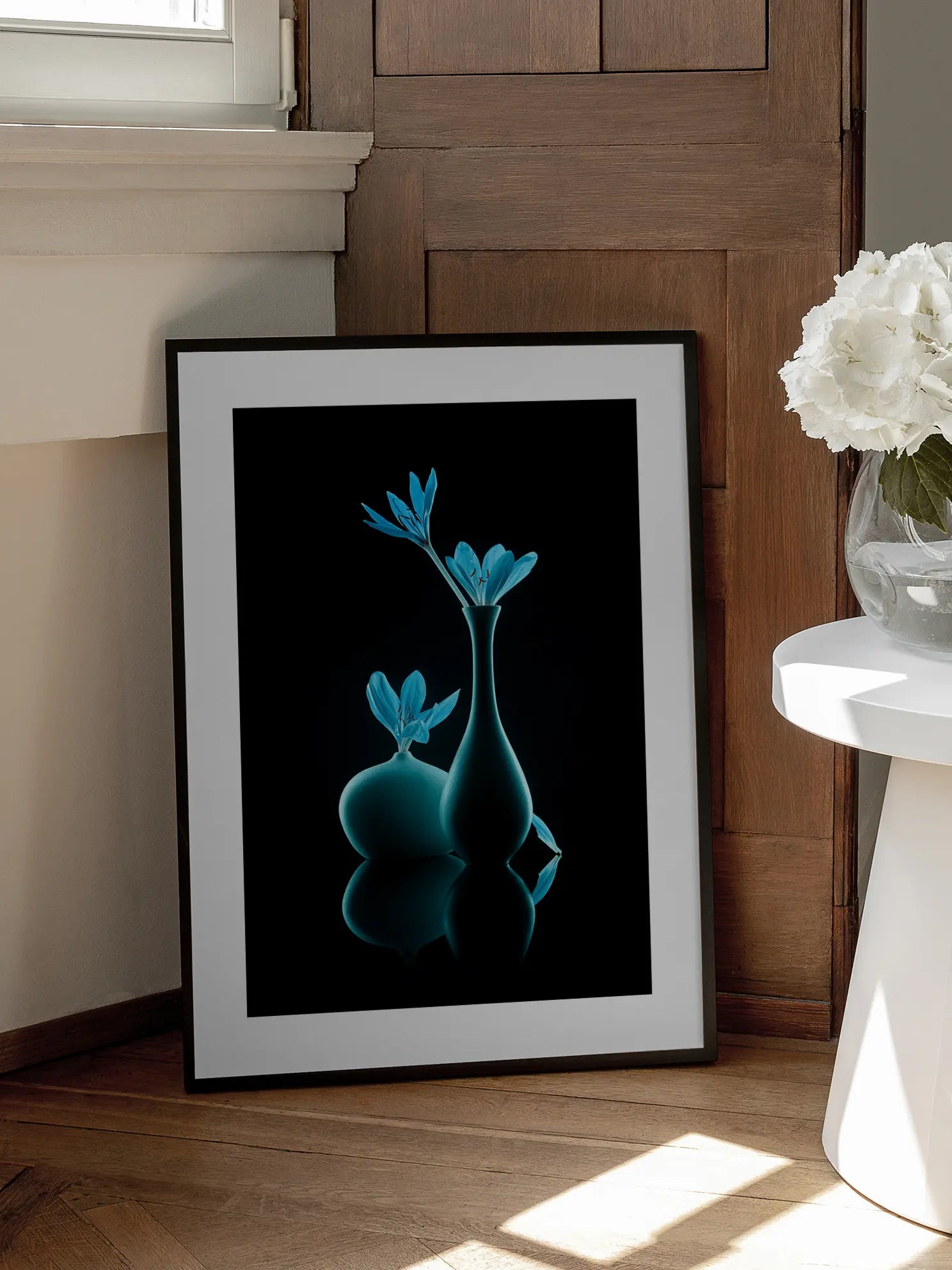 Blue Vases Poster